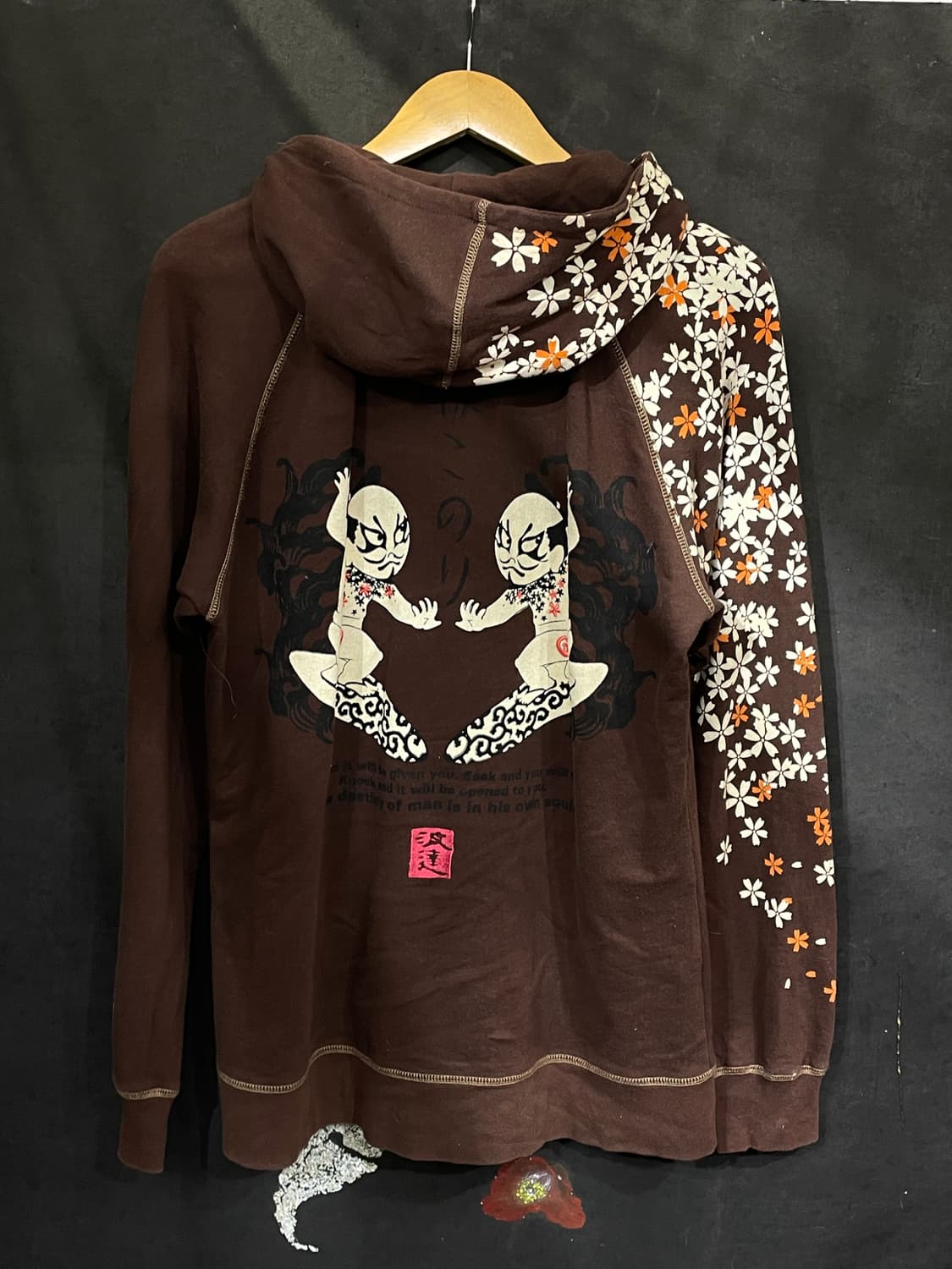 대대장 일본빈티지 오리엔탈 프린팅 스카잔 후드집업 L 상품이미지9