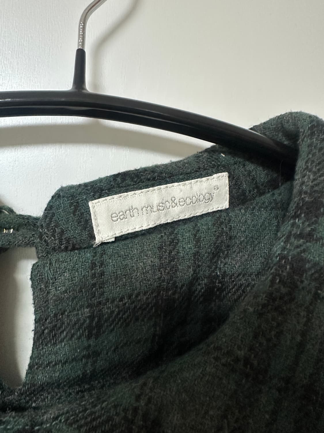 어스뮤직 빈티지 반팔 체크 원피스 상품이미지5