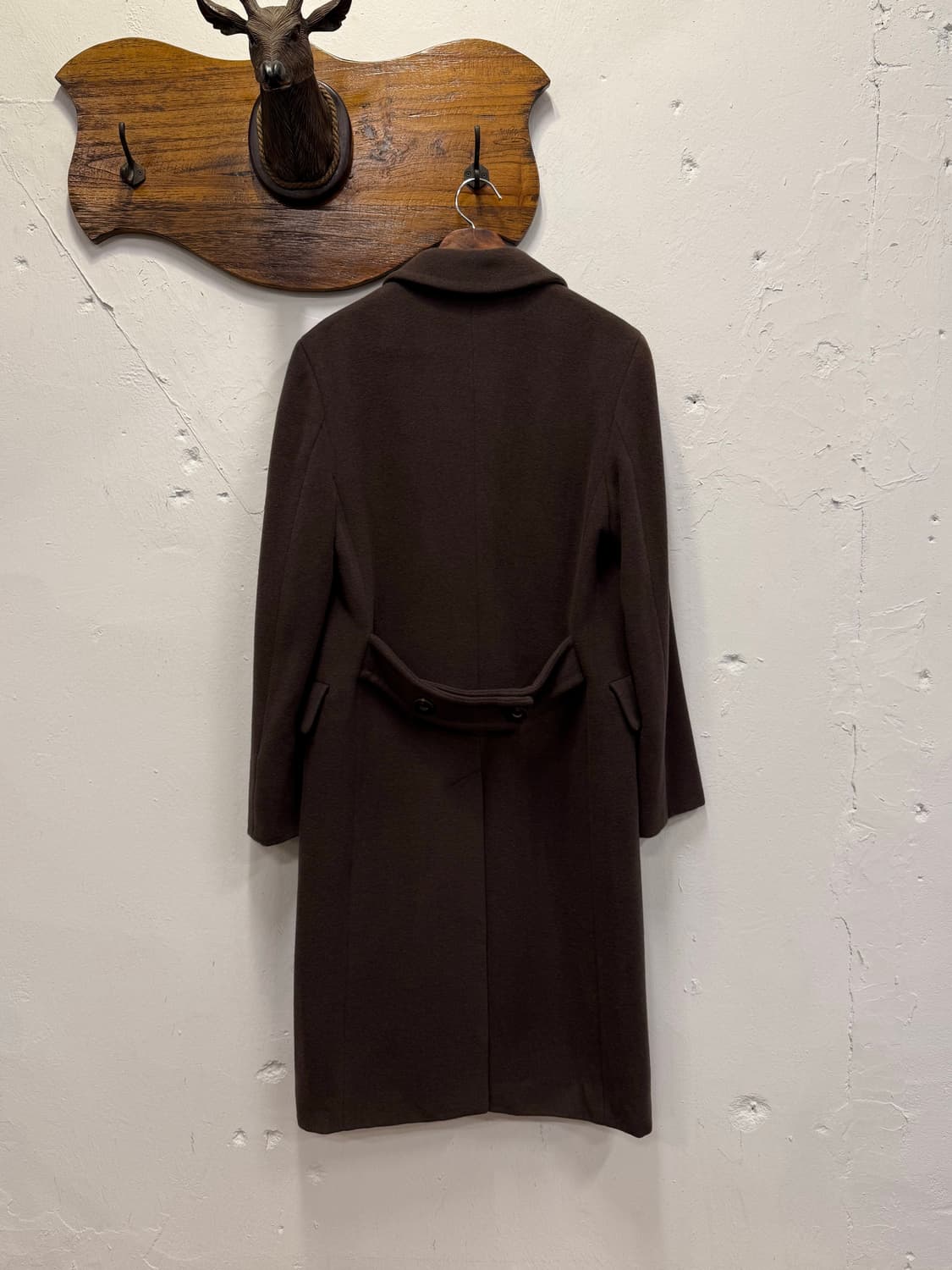 55) Italy MARELLA Dark Brown Angora Coat 상품이미지7