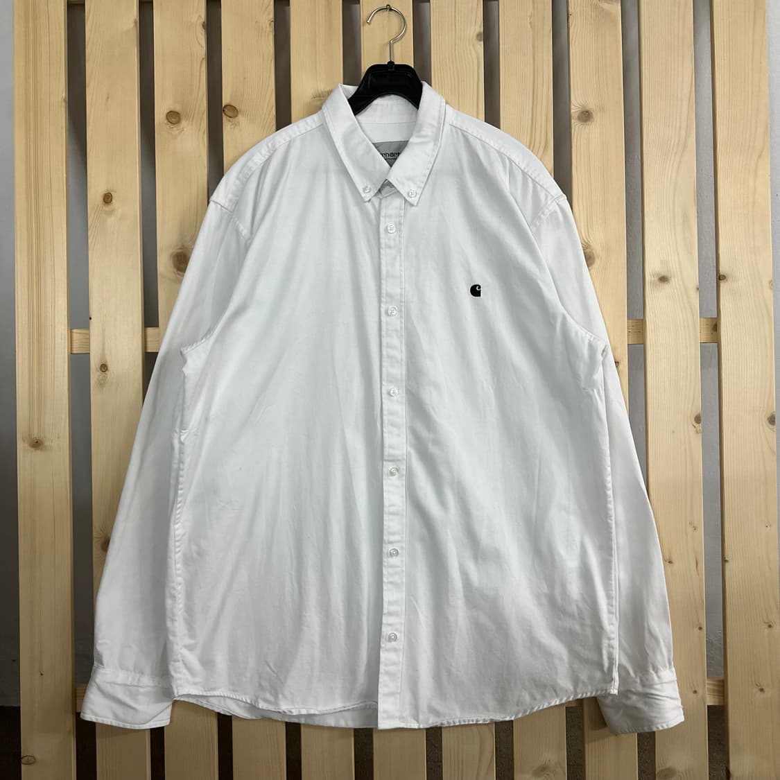 (XL) 칼하트 WIP 매디슨 솔리드 화이트 셔츠 상품이미지1