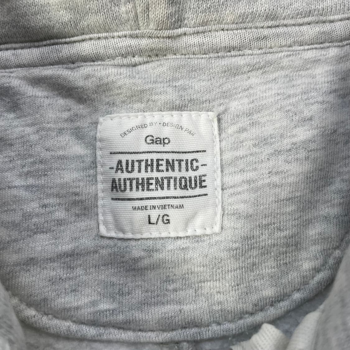 갭 Gap 스펠 로고 후드집업 그레이 상품이미지3
