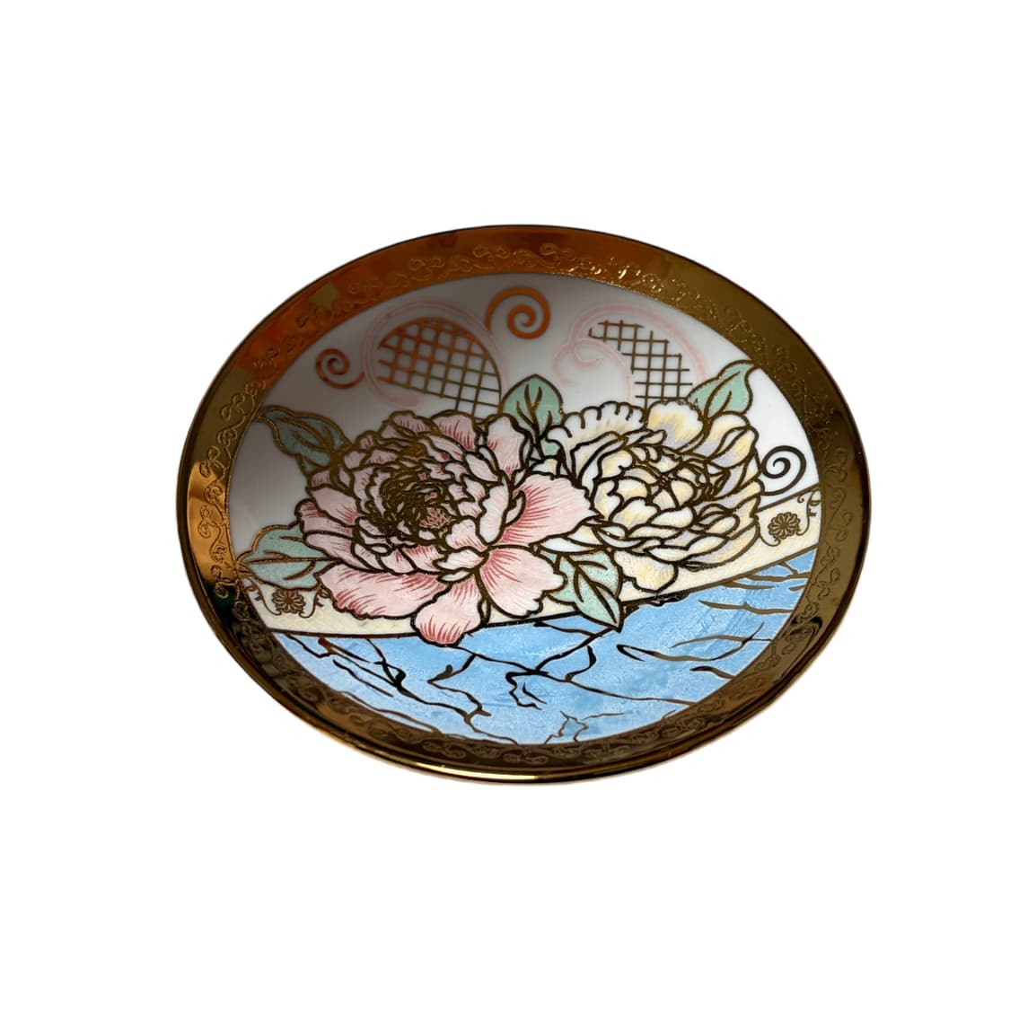 Vintage Floral Gold Plate / 악세사리 트레이  상품이미지1