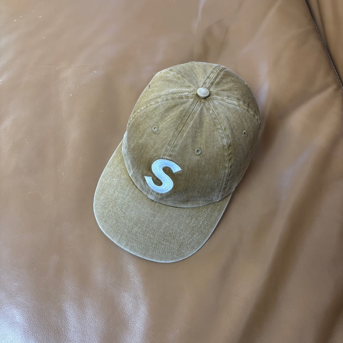 슈프림 S로고 볼캡 모자 20SS 피그먼트 탄 상품이미지5
