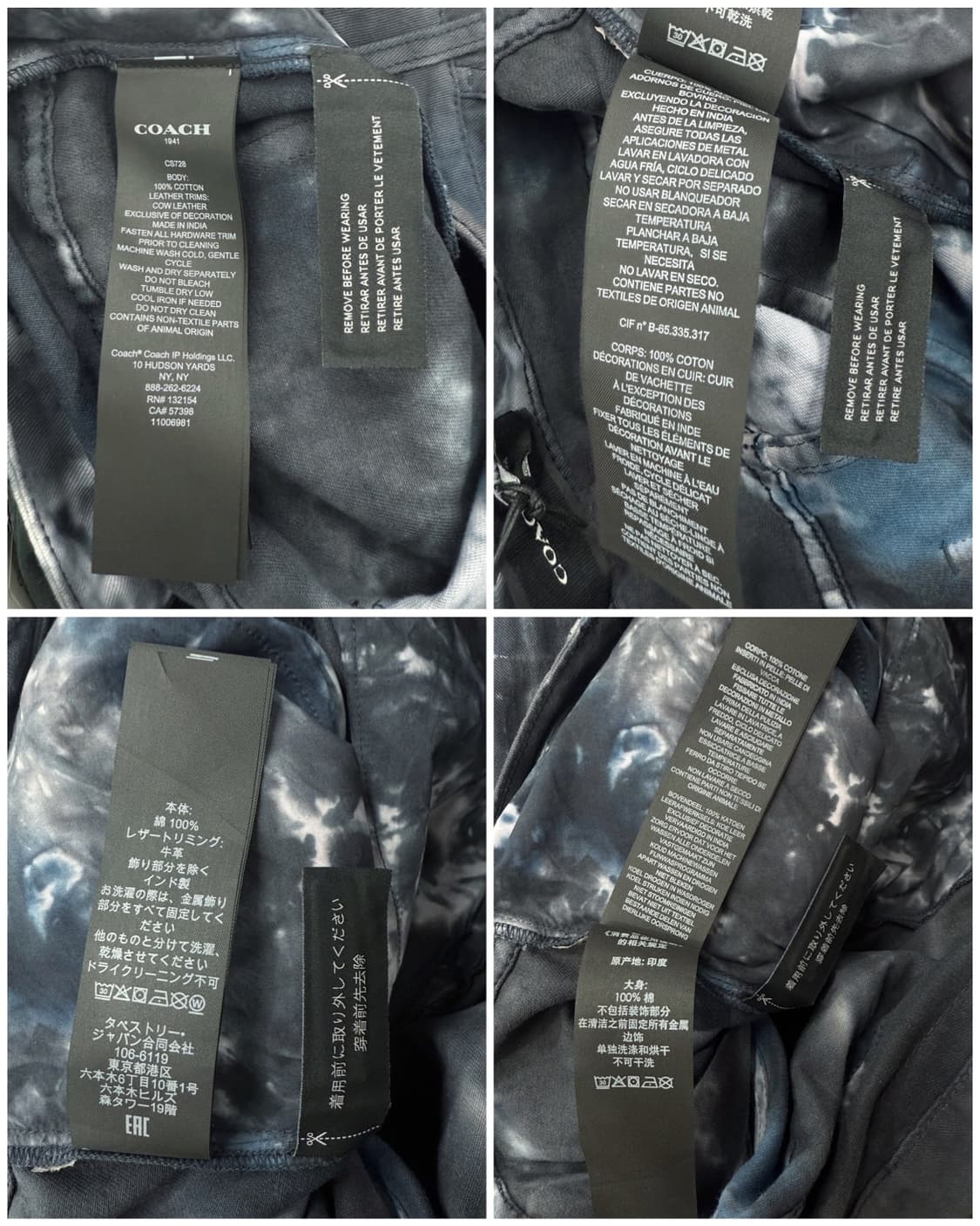 코치 가먼트 다잉 카펜터 네이비 팬츠 상품이미지8
