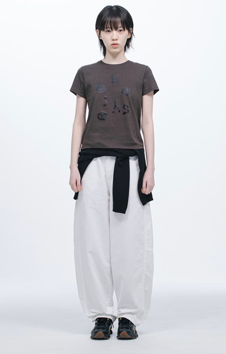 택o새제품 오헤시오 로고티 deep brown  상품이미지2