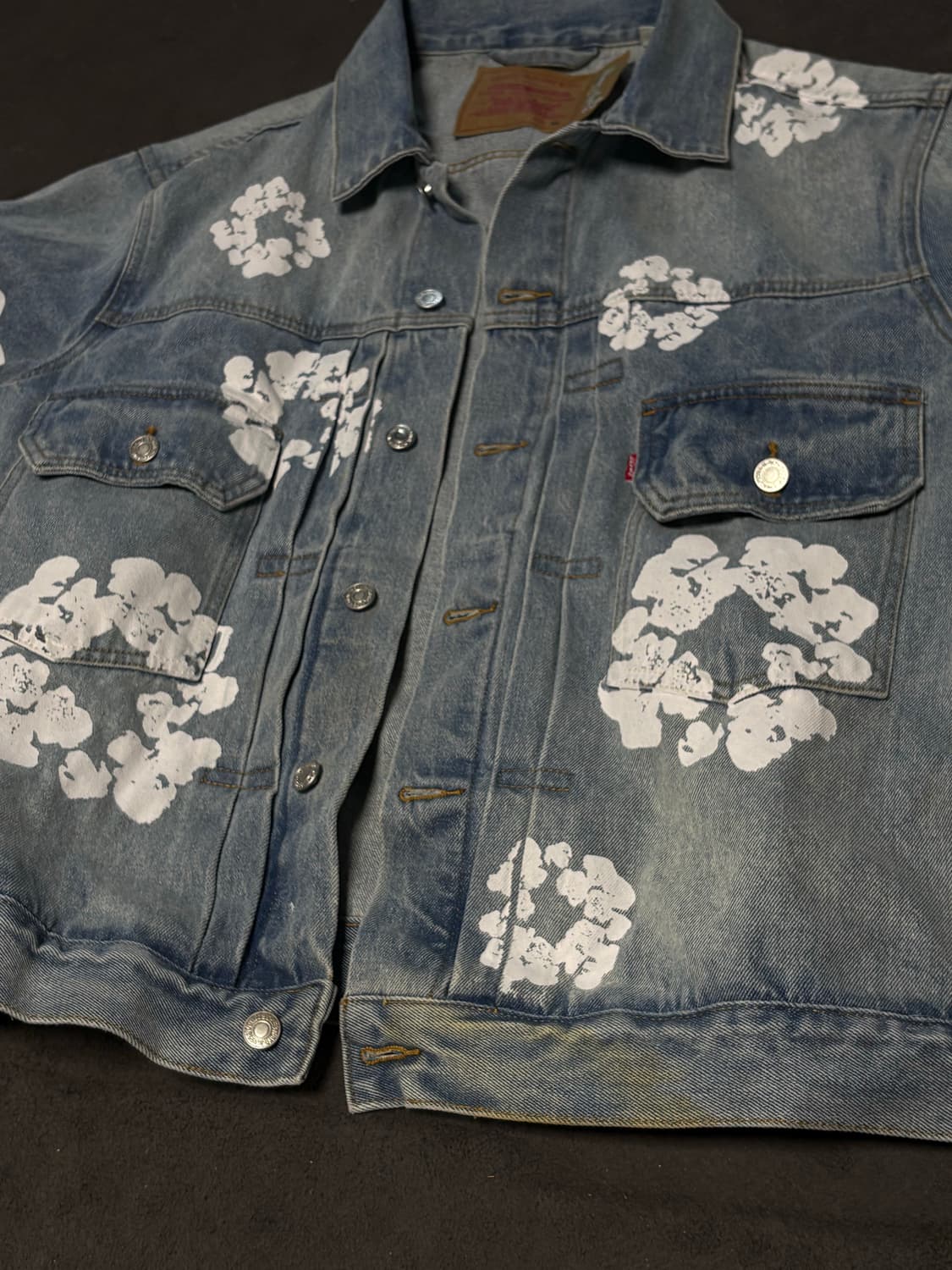 데님티어스x리바이스 타입2 더티워싱데님자켓xl 상품이미지5