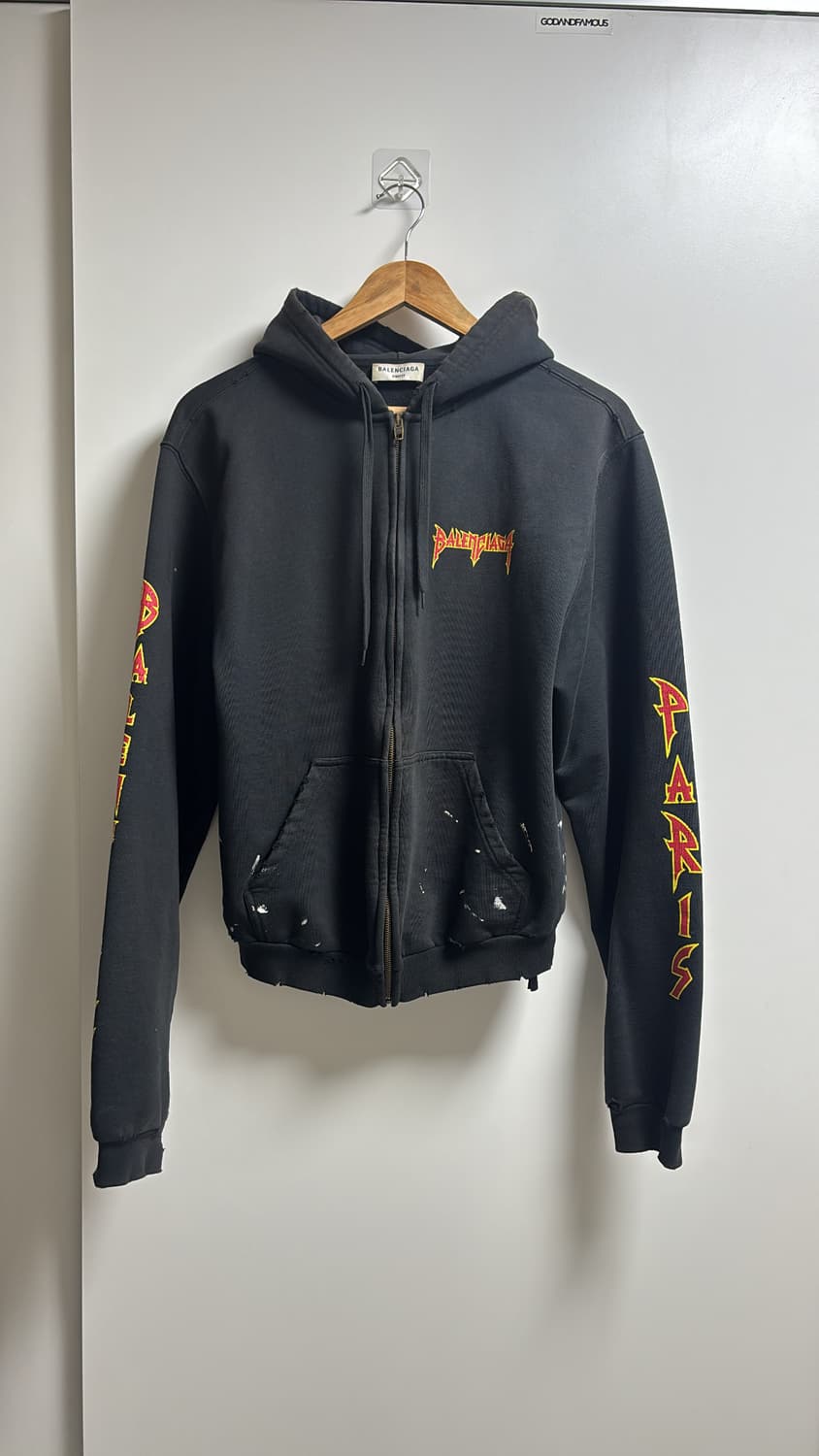 발렌시아가 메탈리카 후드집업 s사이즈 상품이미지1