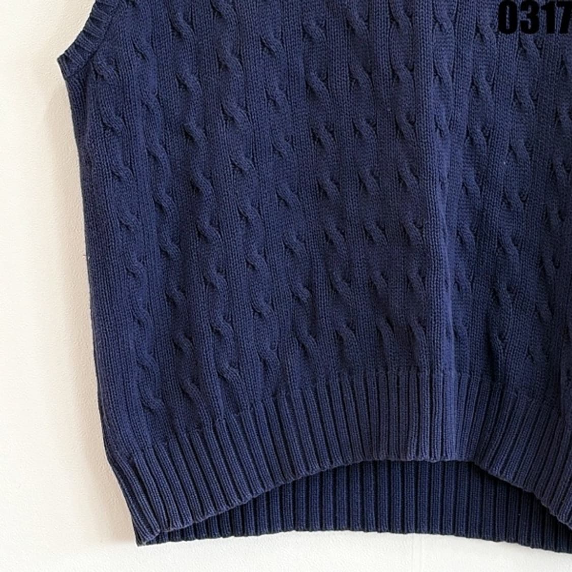 폴로 랄프로렌 정품 케이블 니트 베스트 XL  상품이미지3