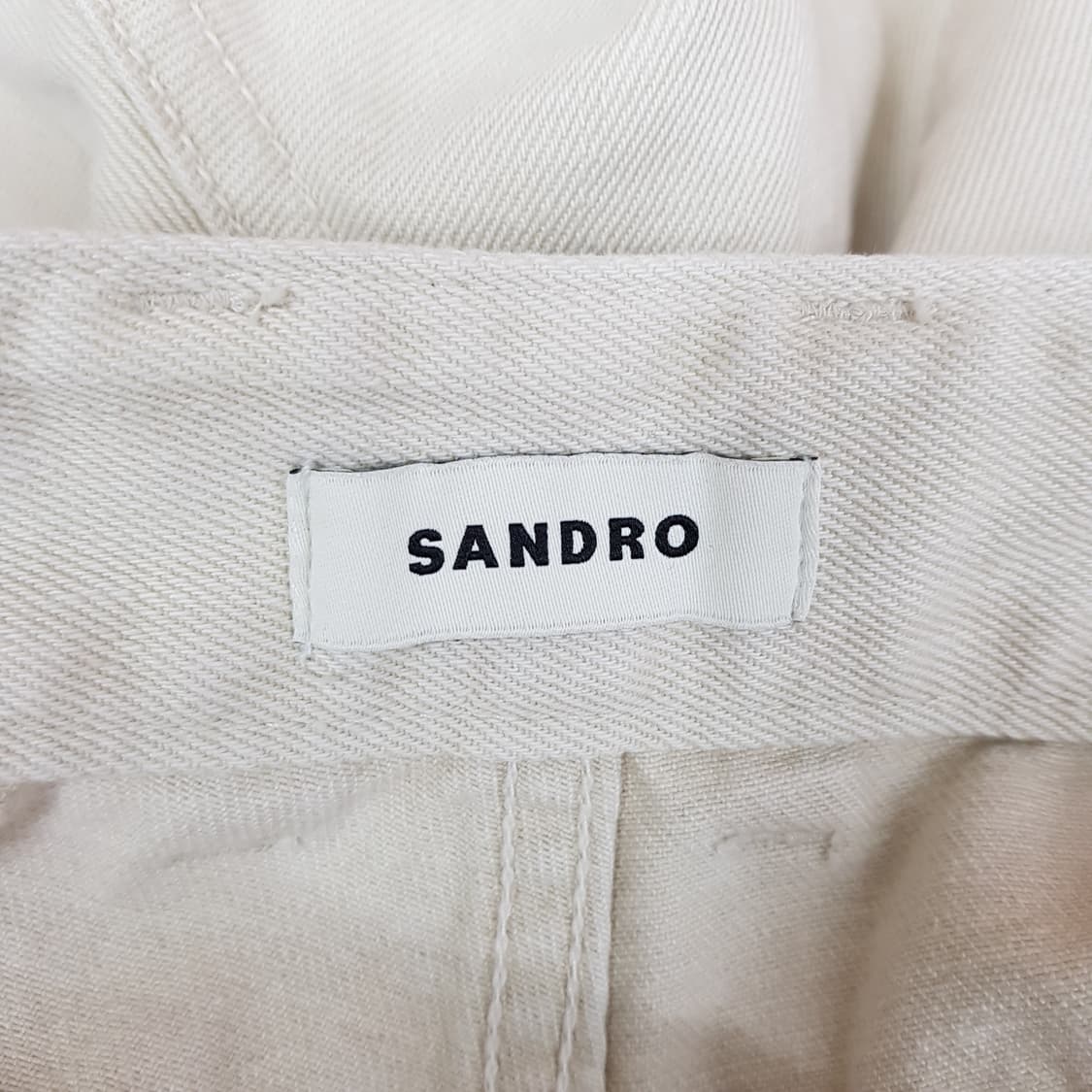 산드로 2023 와이드 코튼 데님 팬츠 40사이즈 상품이미지6