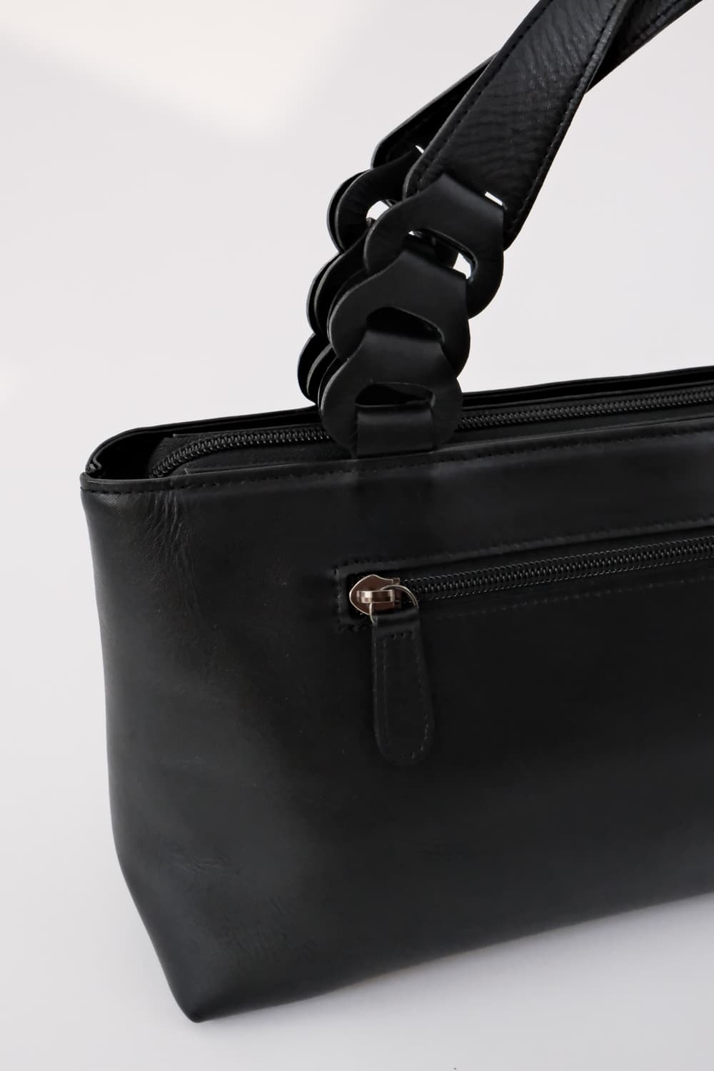 Black Leather Handbag 상품이미지7
