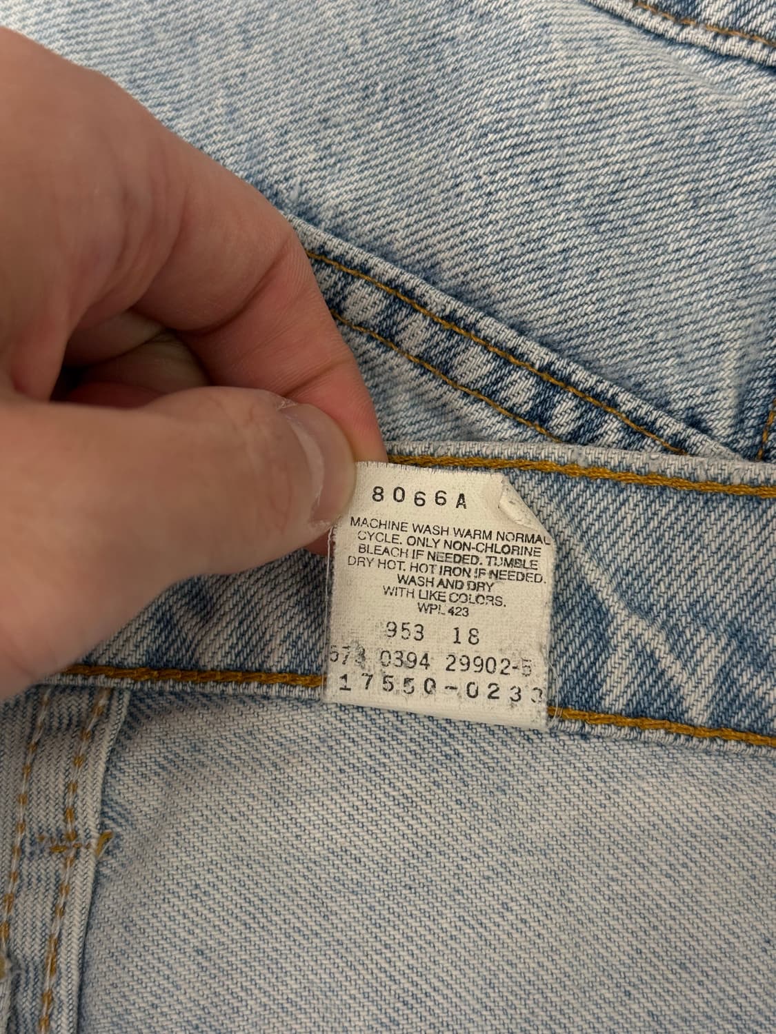 90s USA Levi’s 550 Denim Shorts 상품이미지7