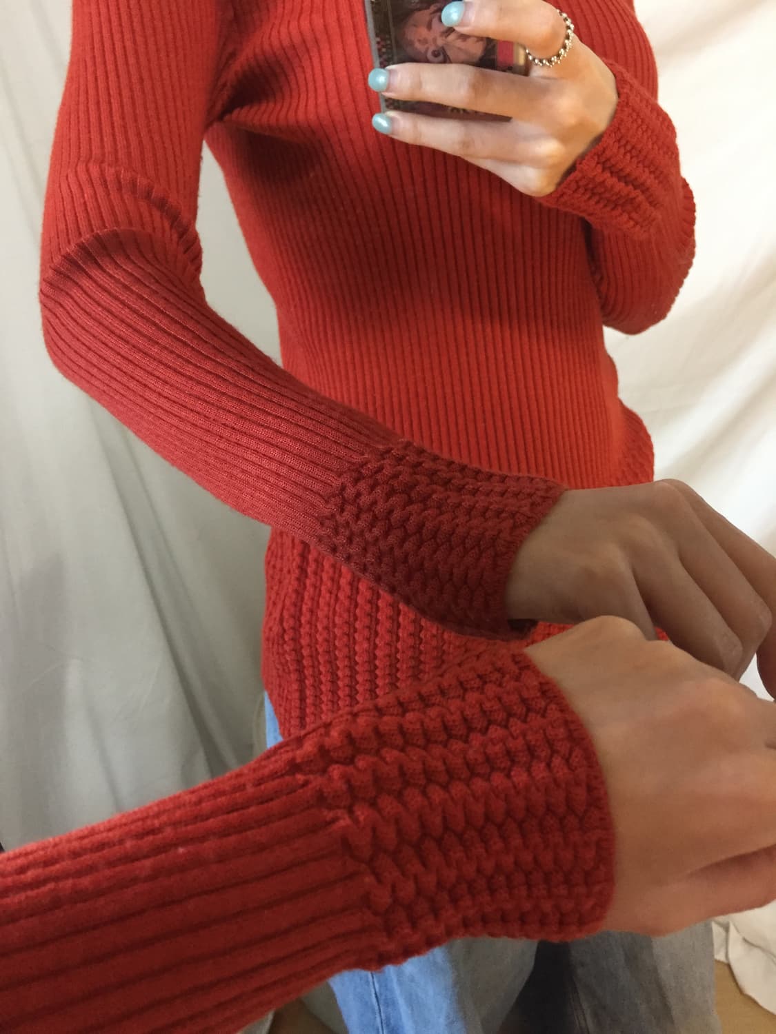 골지 디테일 목폴라 상품이미지4