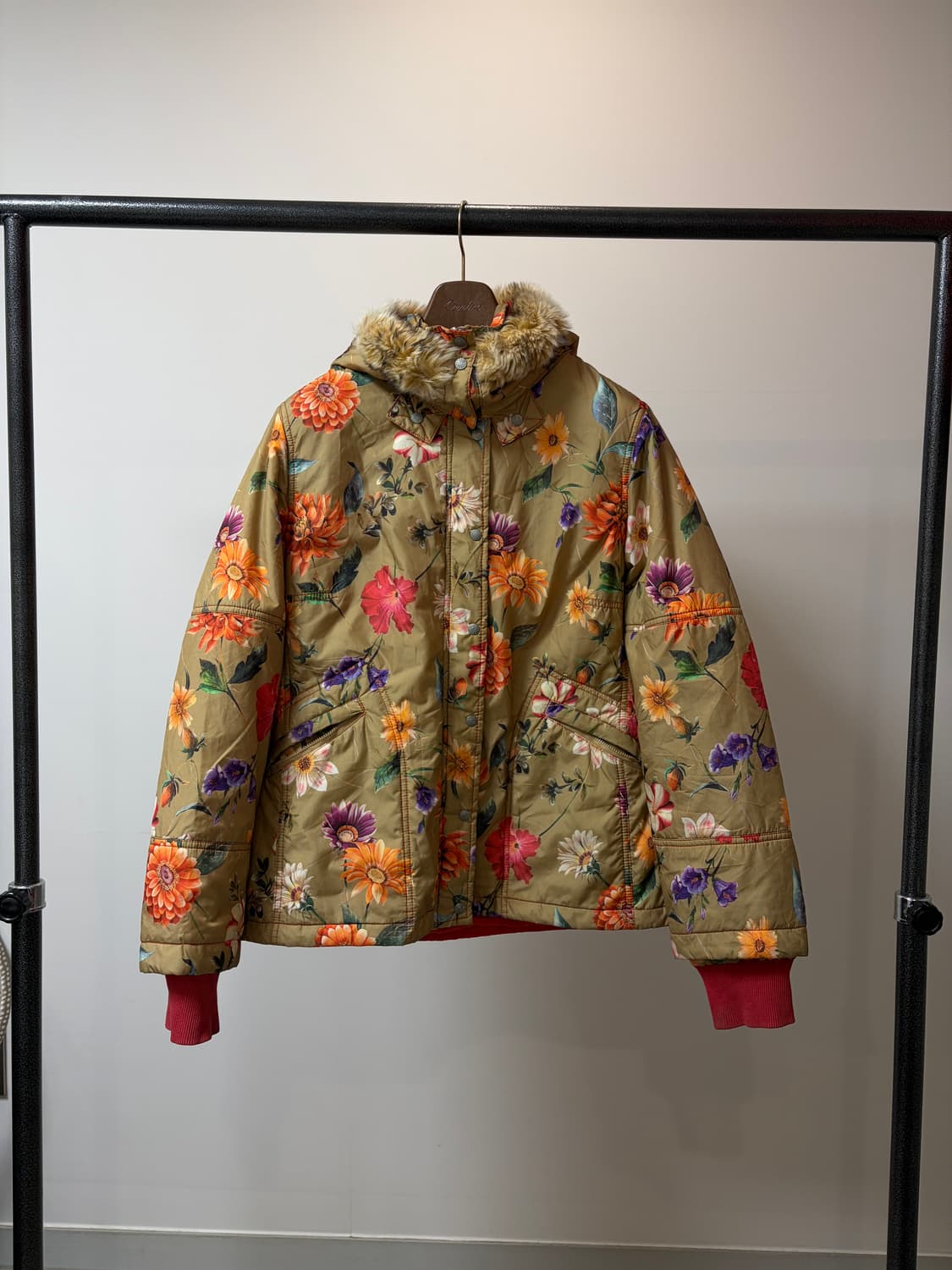 (42) Oiliy 오일릴리 플라워 패턴 후드 점퍼 자켓 상품이미지1