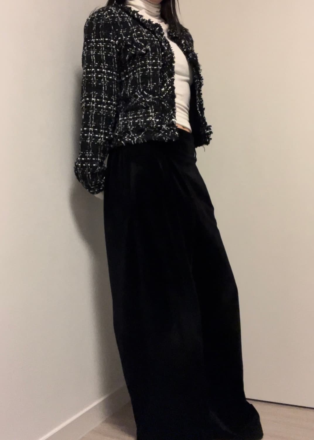 black+white tweed jacket 상품이미지3