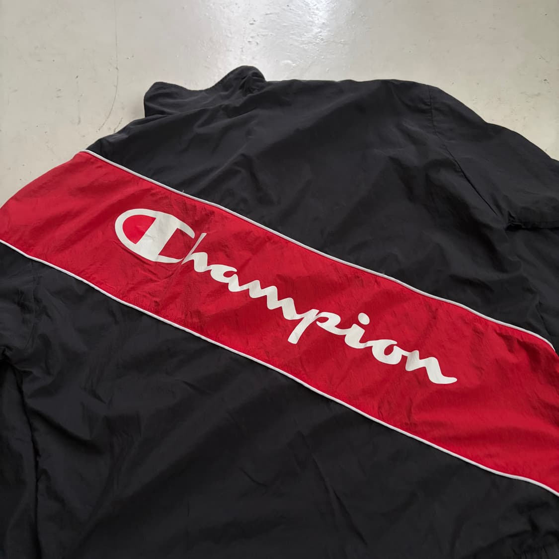 챔피온 빈티지 빅로고 나일론 트랙 자켓 XL 상품이미지10