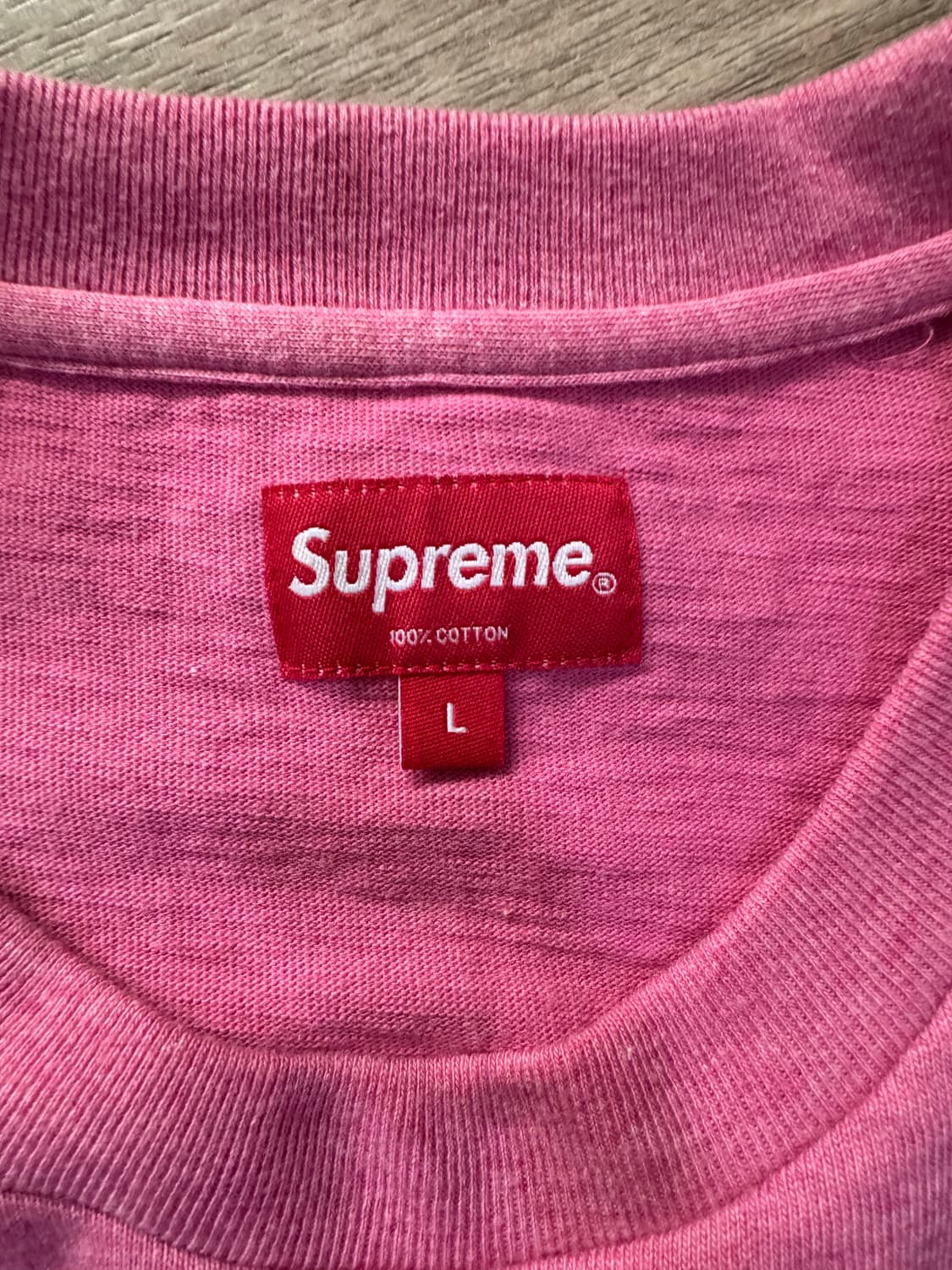 슈프림 맨투맨 롱슬리브 핑크 상품이미지3