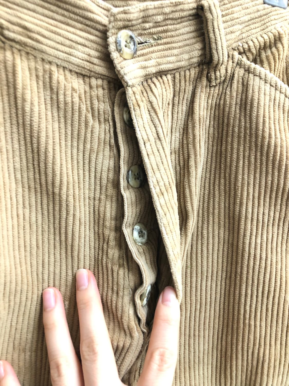 knot detail corduroy baggy pants 상품이미지6