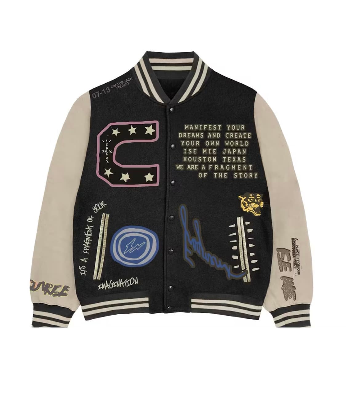 트래비스 스캇 x 프라그먼트 바시티 자켓 M 상품이미지1