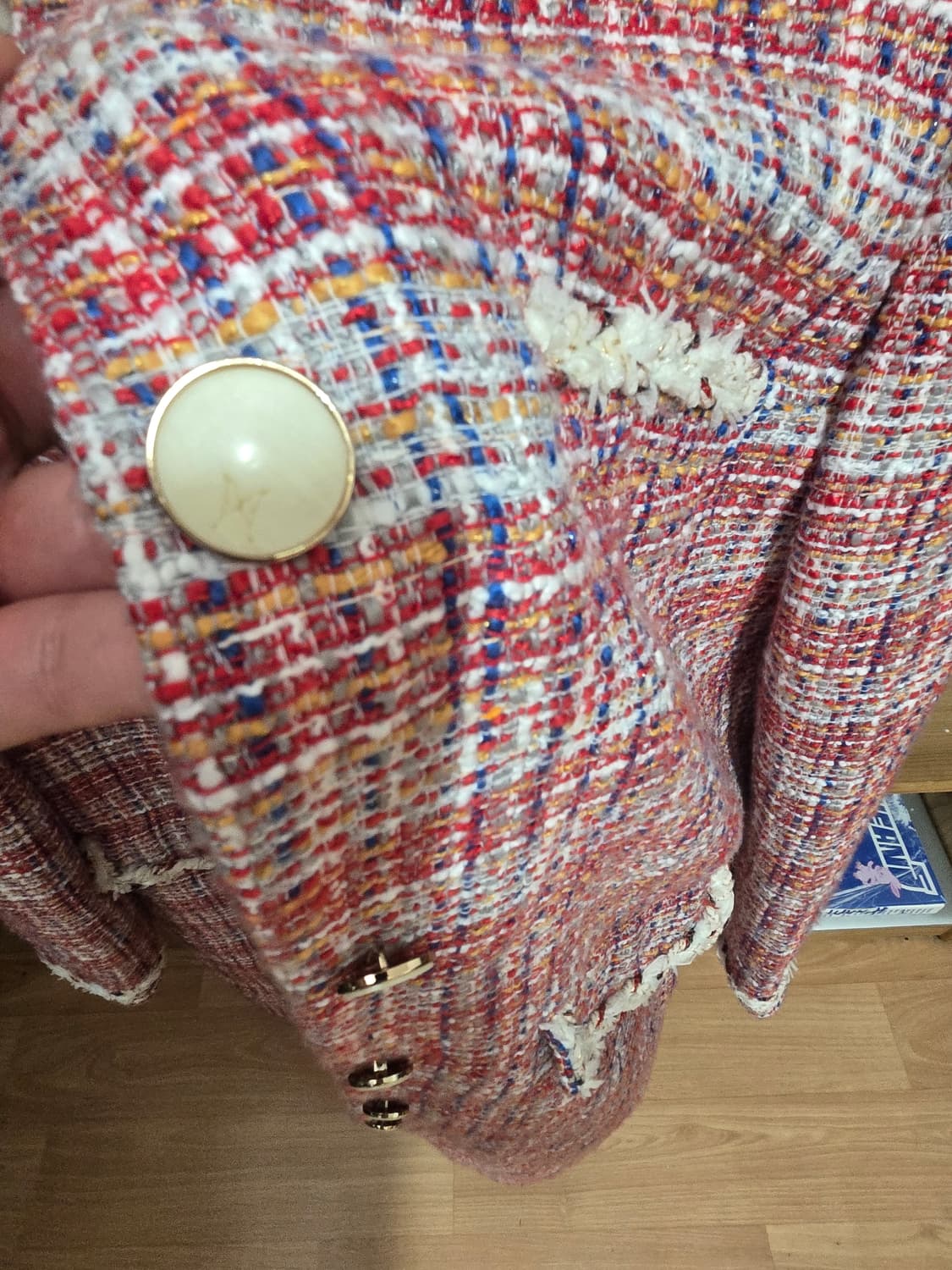 안나수이 트위드 코트 55 사이즈  상품이미지3