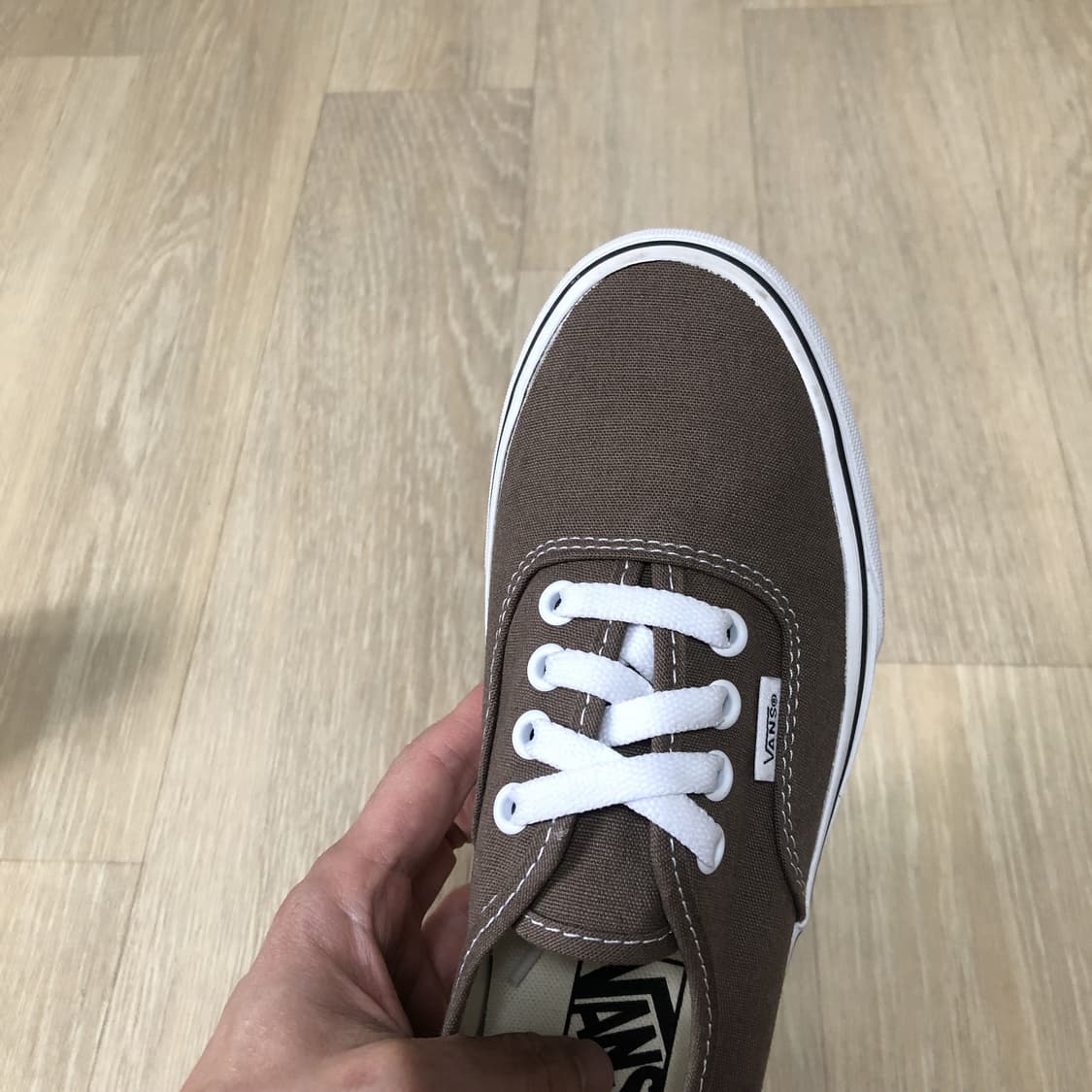 (230) 새상품 반스 VANS 어센틱 워시드 브라운 스니커즈 상품이미지8