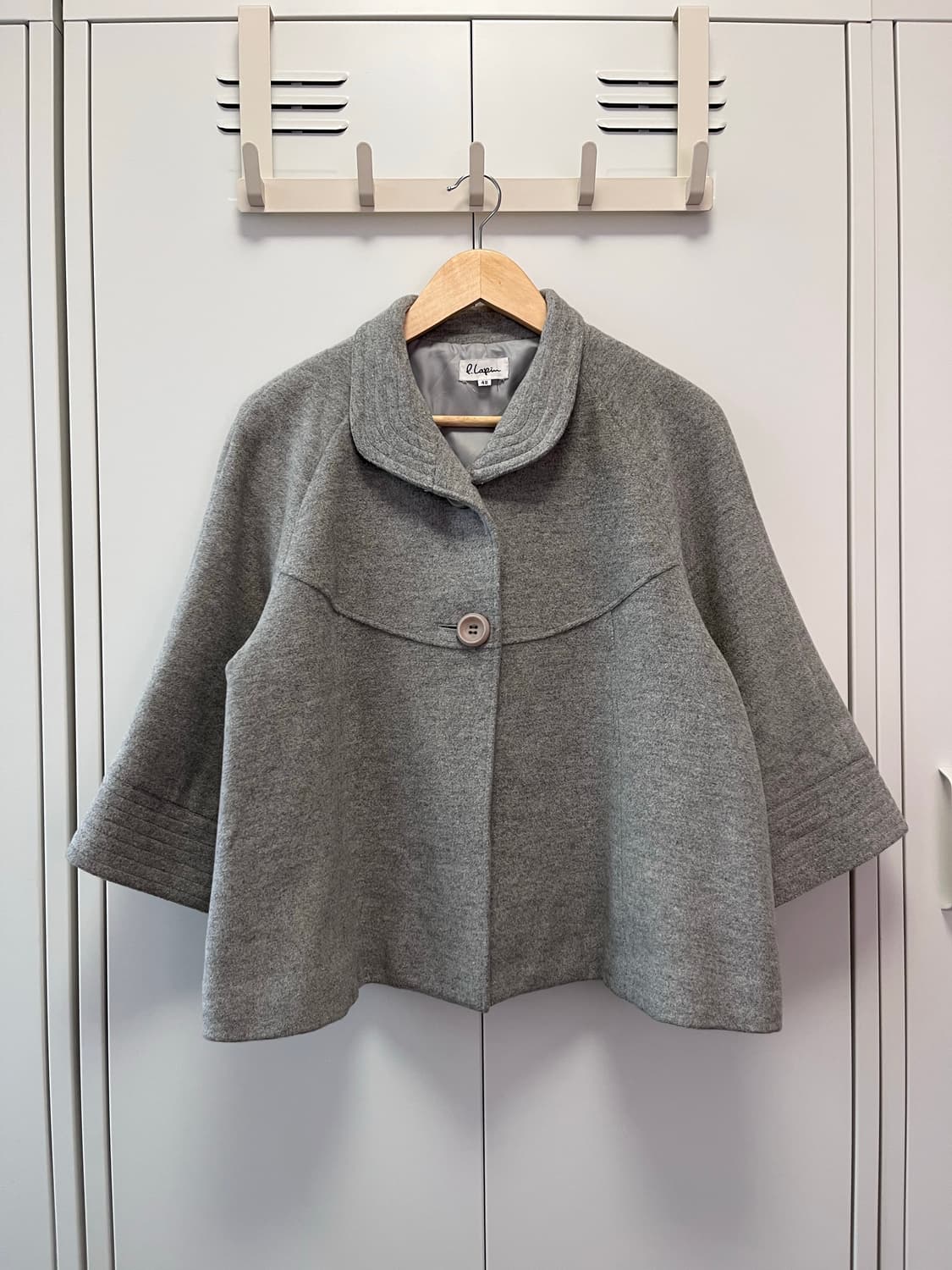 빈티지 투버튼 둥근카라 사와코 울코트 상품이미지1