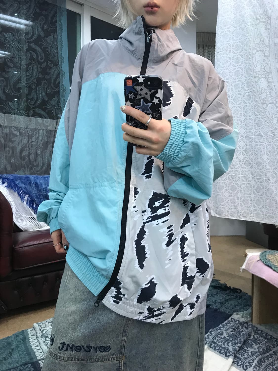 아디다스 레오파드 투웨이 바람막이 자켓  상품이미지1