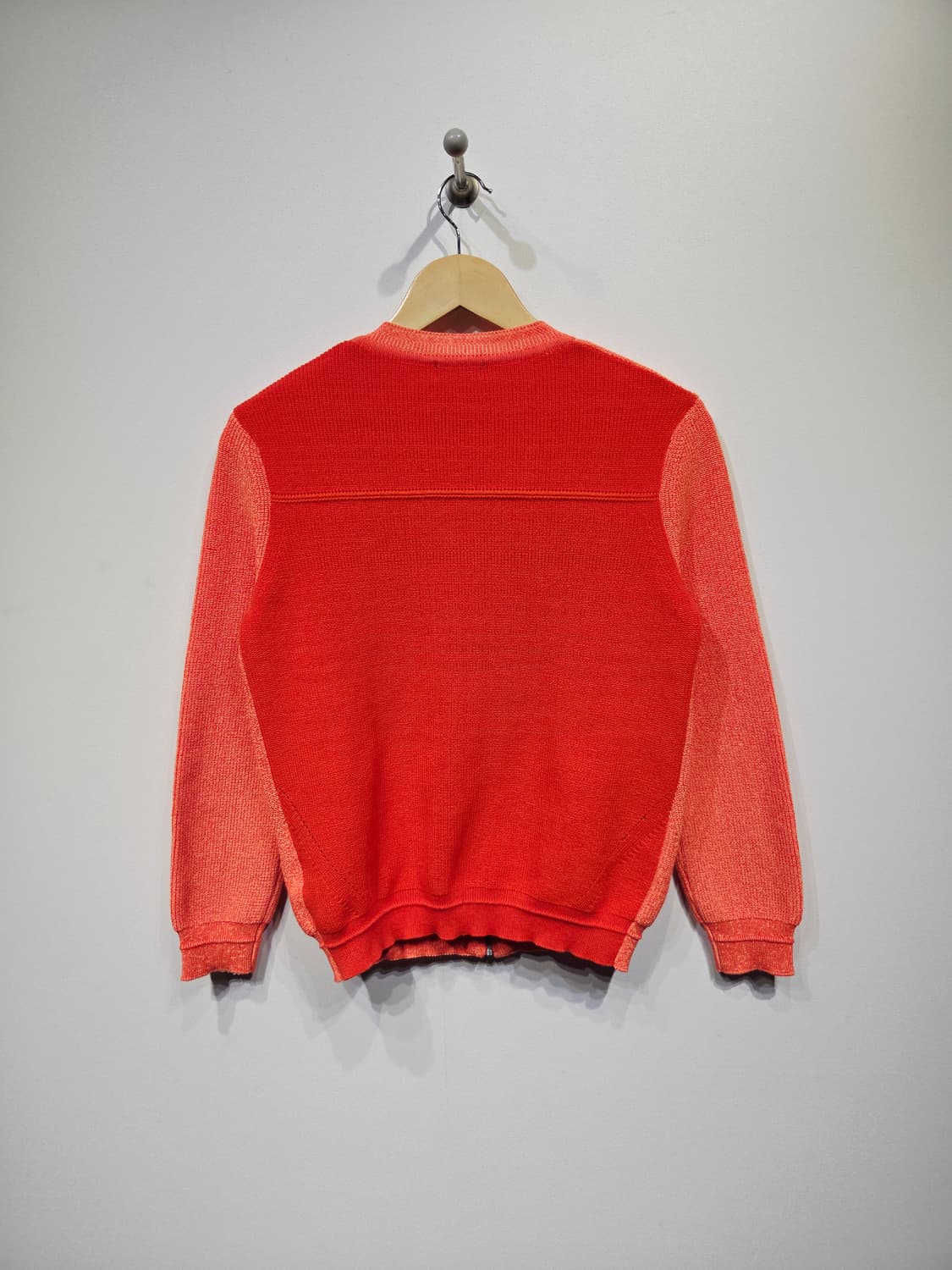 스틸 베네통(STILE BENETTON) 오렌지 니트 집업 가디건 상품이미지6