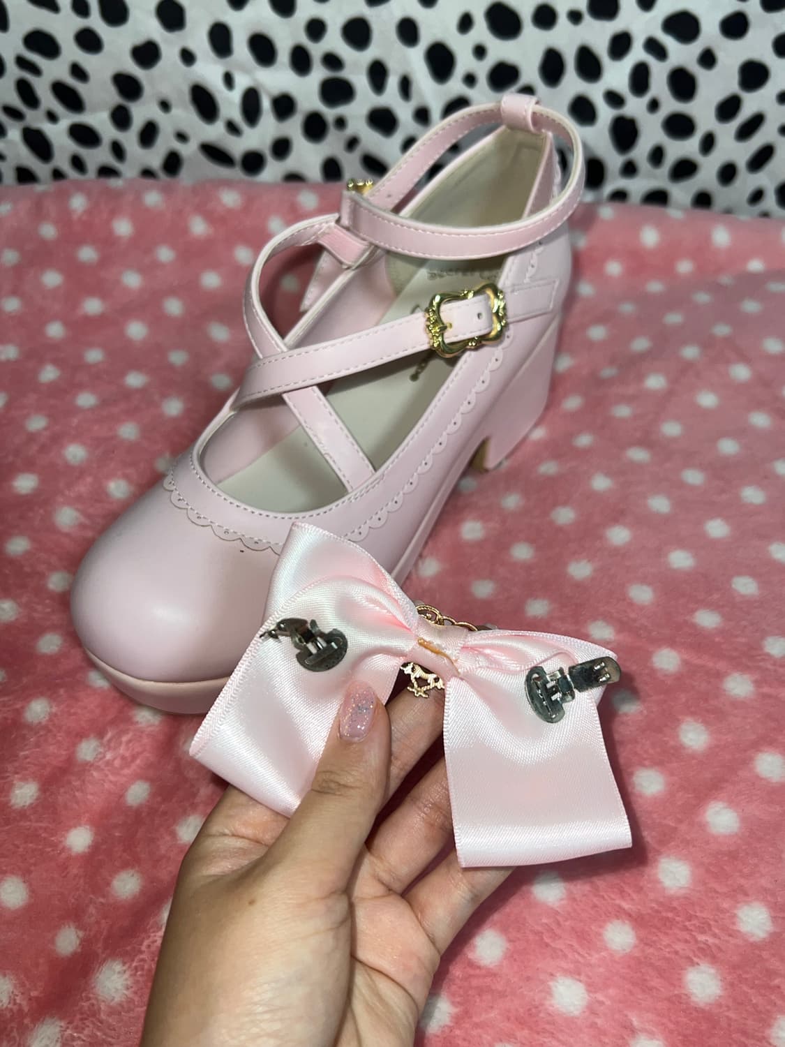 지뢰계 양산형 양지뢰 리즈리사 구두 로리타  상품이미지3