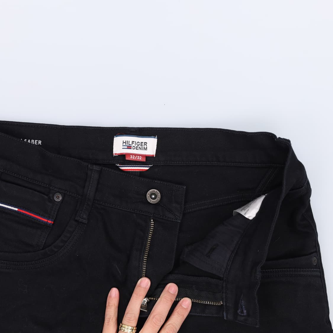 32/32 타미힐피거 블랙진 팬츠 0311H1 상품이미지3