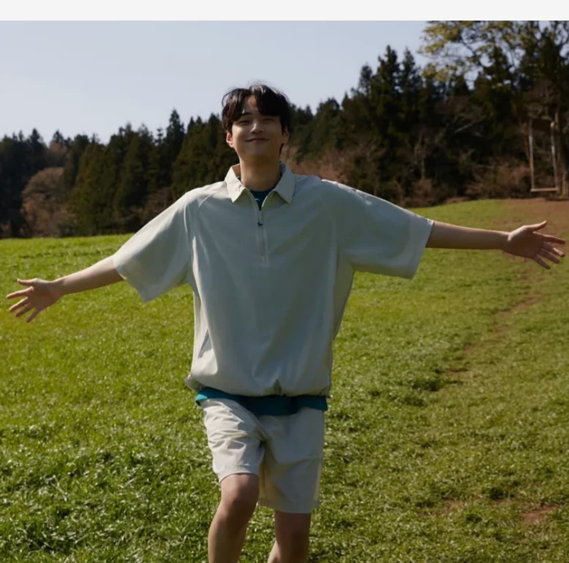 새상품급)스파오 남녀공용 라이트 화섬쇼츠(8인치) 아노락 세트 사이즈s 상품이미지2