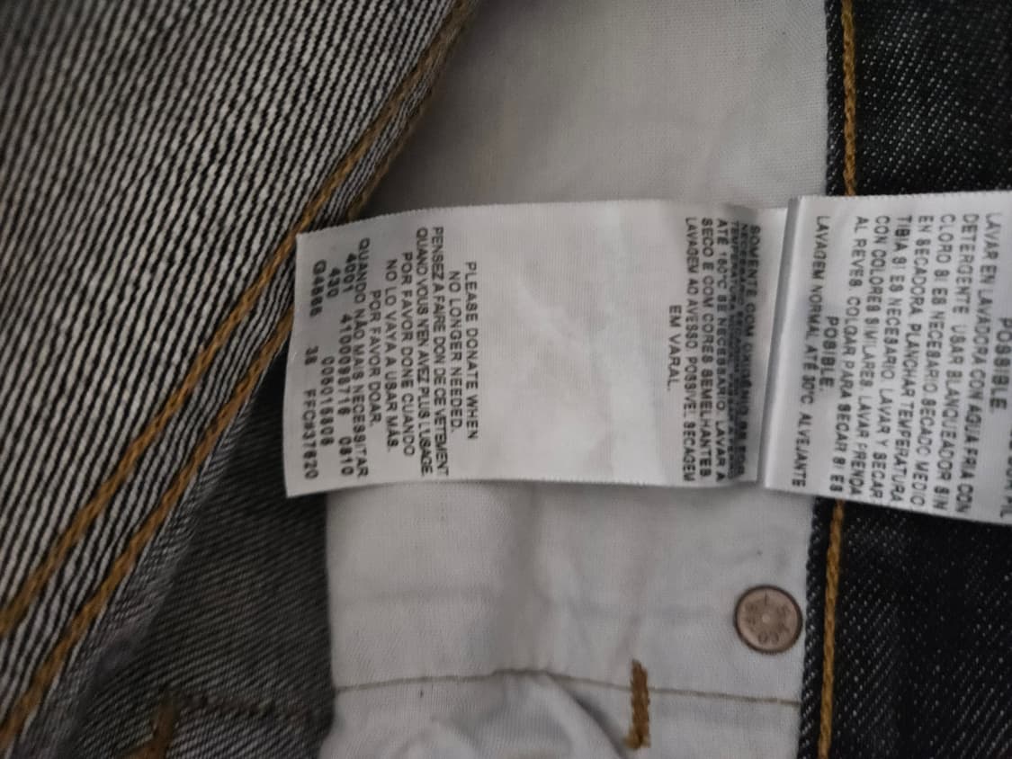 올드 리바이스 501 33x30 흑청 levis  상품이미지9