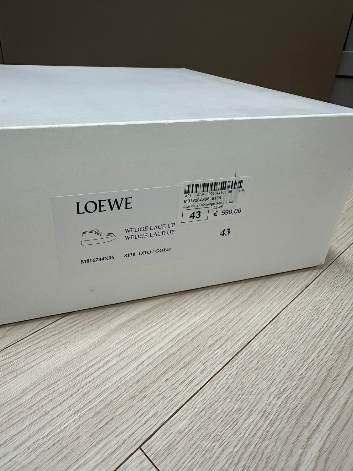 로에베 웨지 레이스업 43 상품이미지2