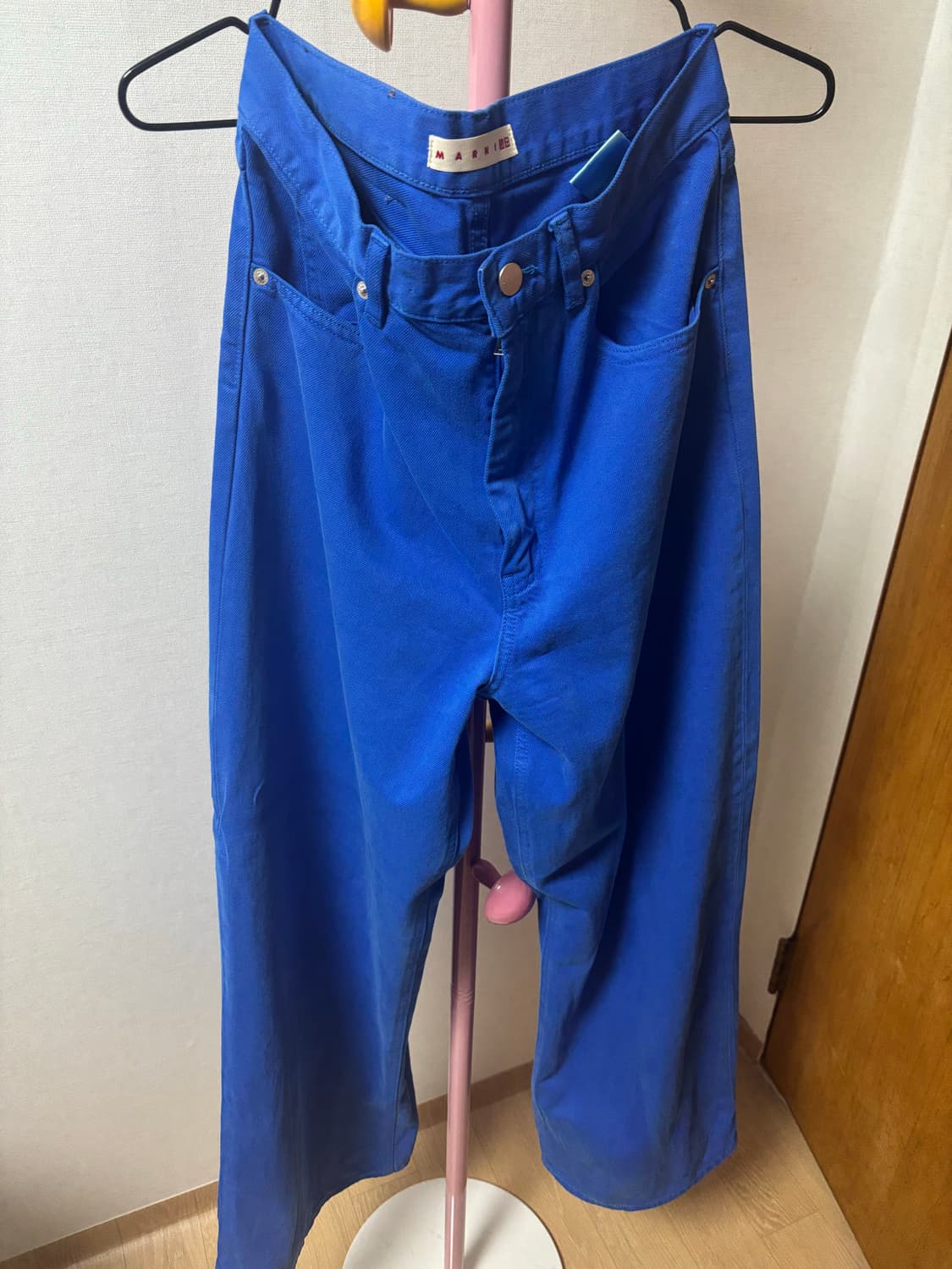 마르니 유니클로 배기진 팬츠 블루 상품이미지2
