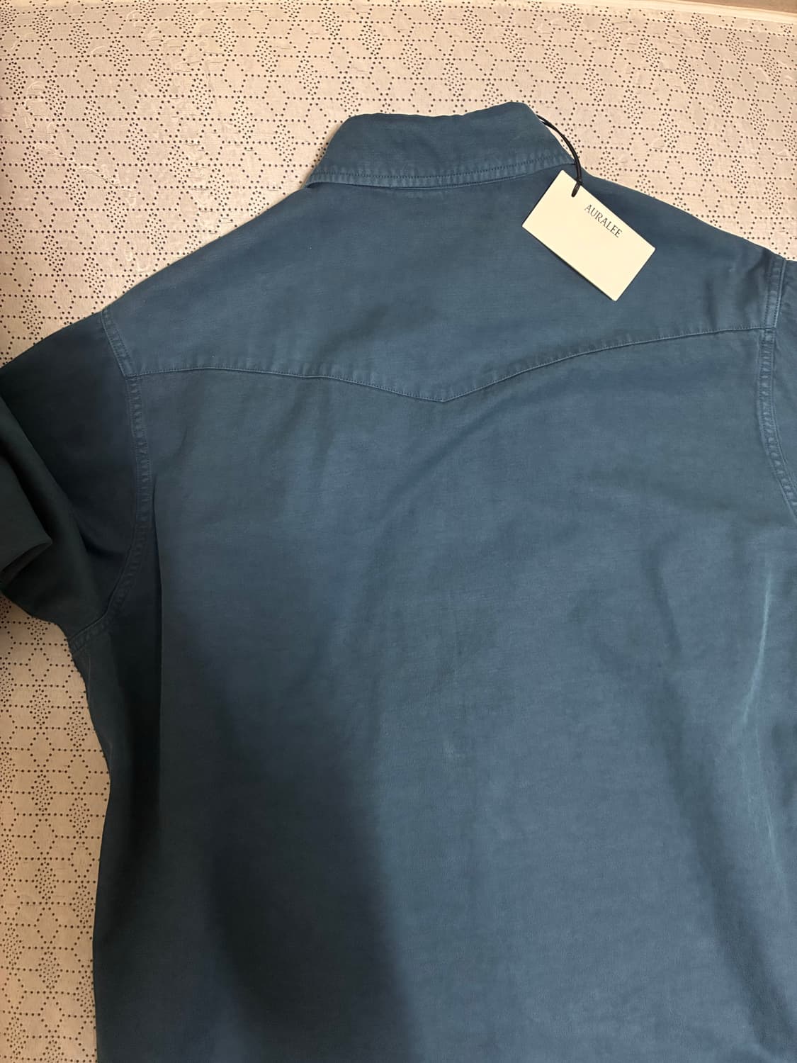 오라리 DYED FINX GABARDINE WESTERN SHIRT 상품이미지3