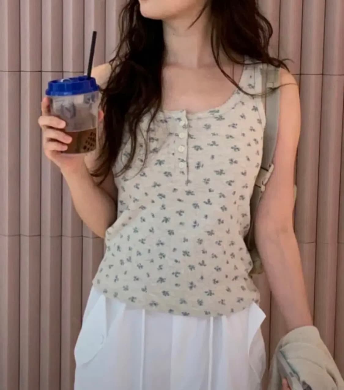 오이니 oinii rosemary top 로즈마리 탑 오트멜란지 상품이미지2