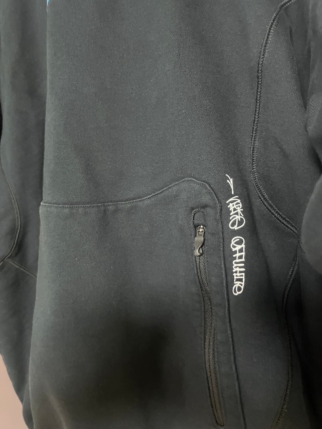 나이키 오프화이트 nrg 플리스 후드 블랙 아시아  상품이미지3