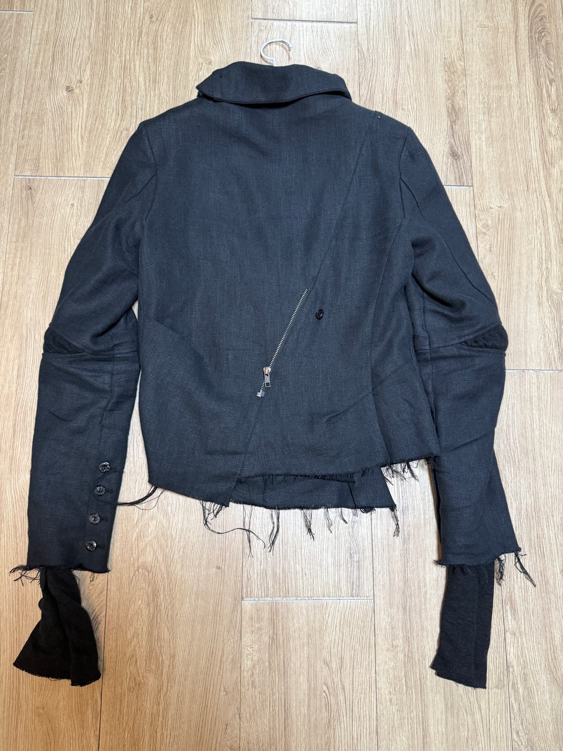 Asym Scarf Jacket [BK Linen] (2 sizes) 상품이미지2