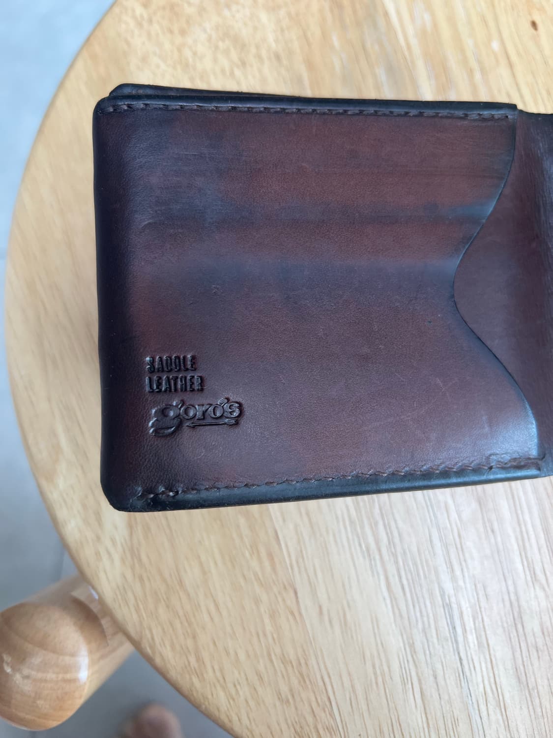 고로스 새들레더 반지갑 다크브라운 상품이미지6