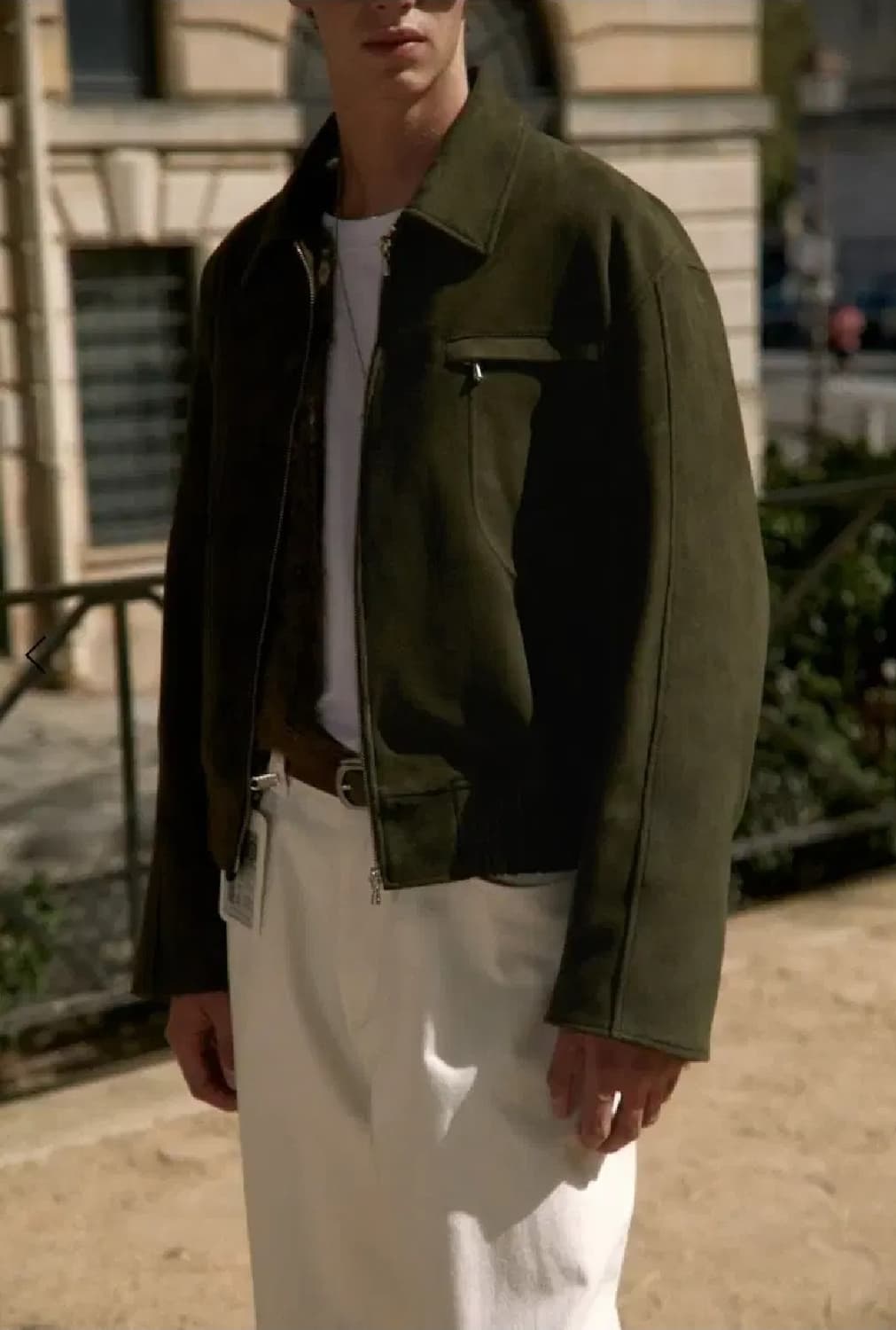 새제품 L) STU 고트 스웨이드 자켓 상품이미지2