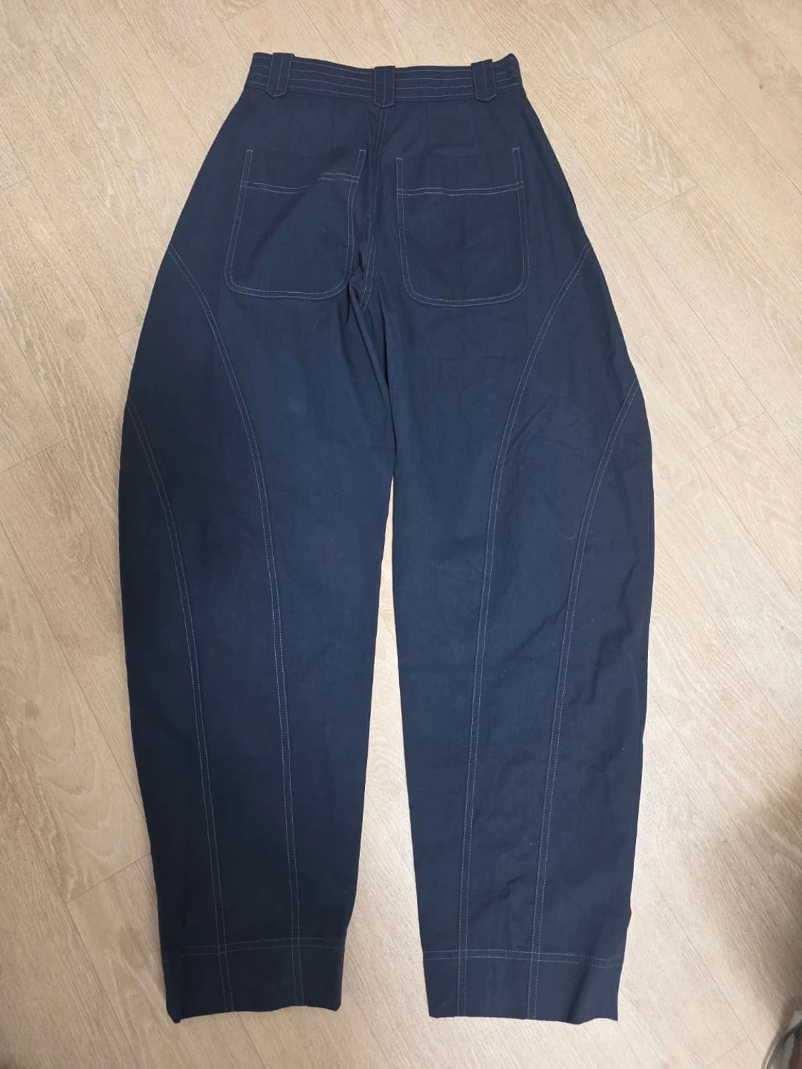 에토스 커브드 팬츠 네이비 S 상품이미지8