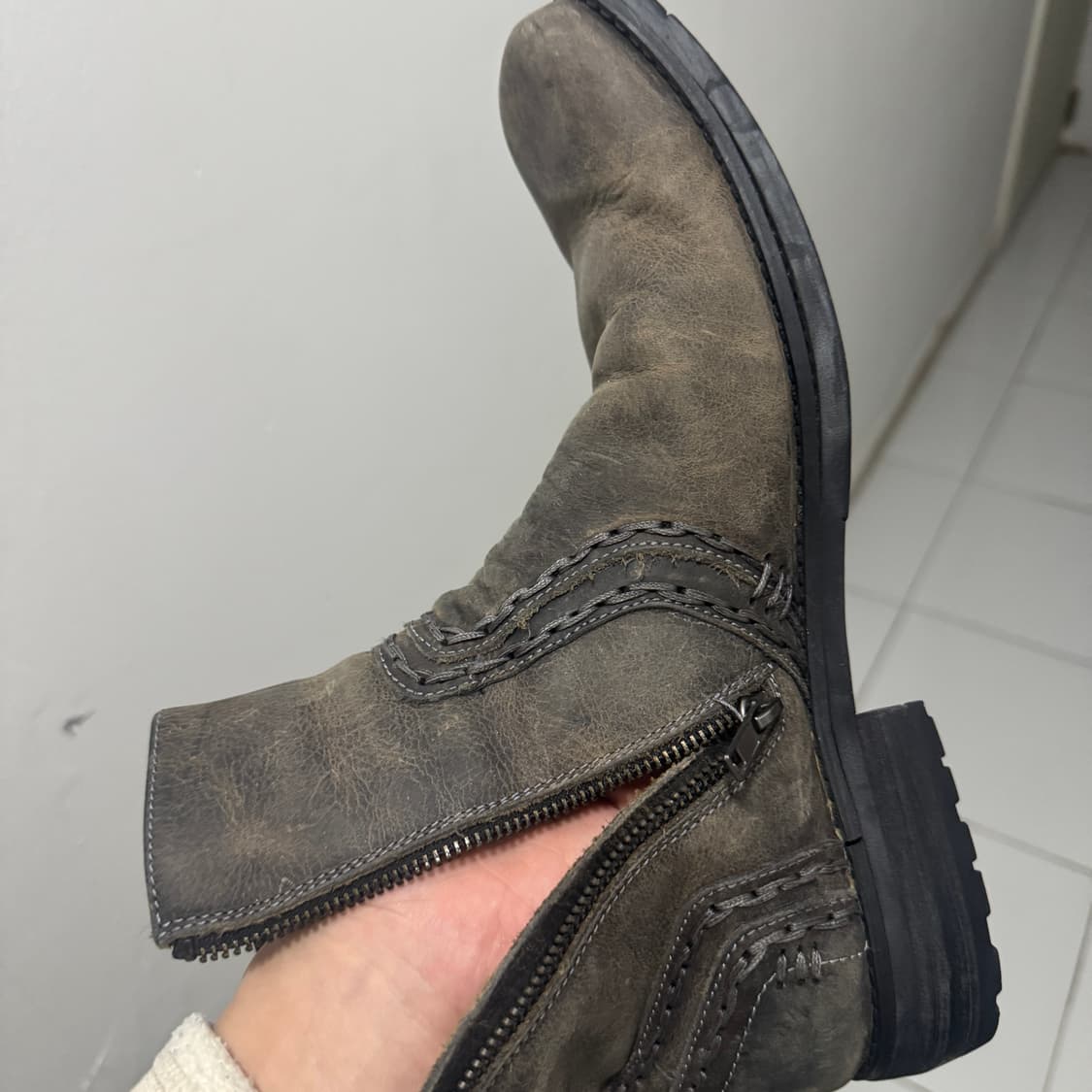 bedstu 레볼루션 디스트레스드 웨스턴 첼시 부츠 상품이미지4