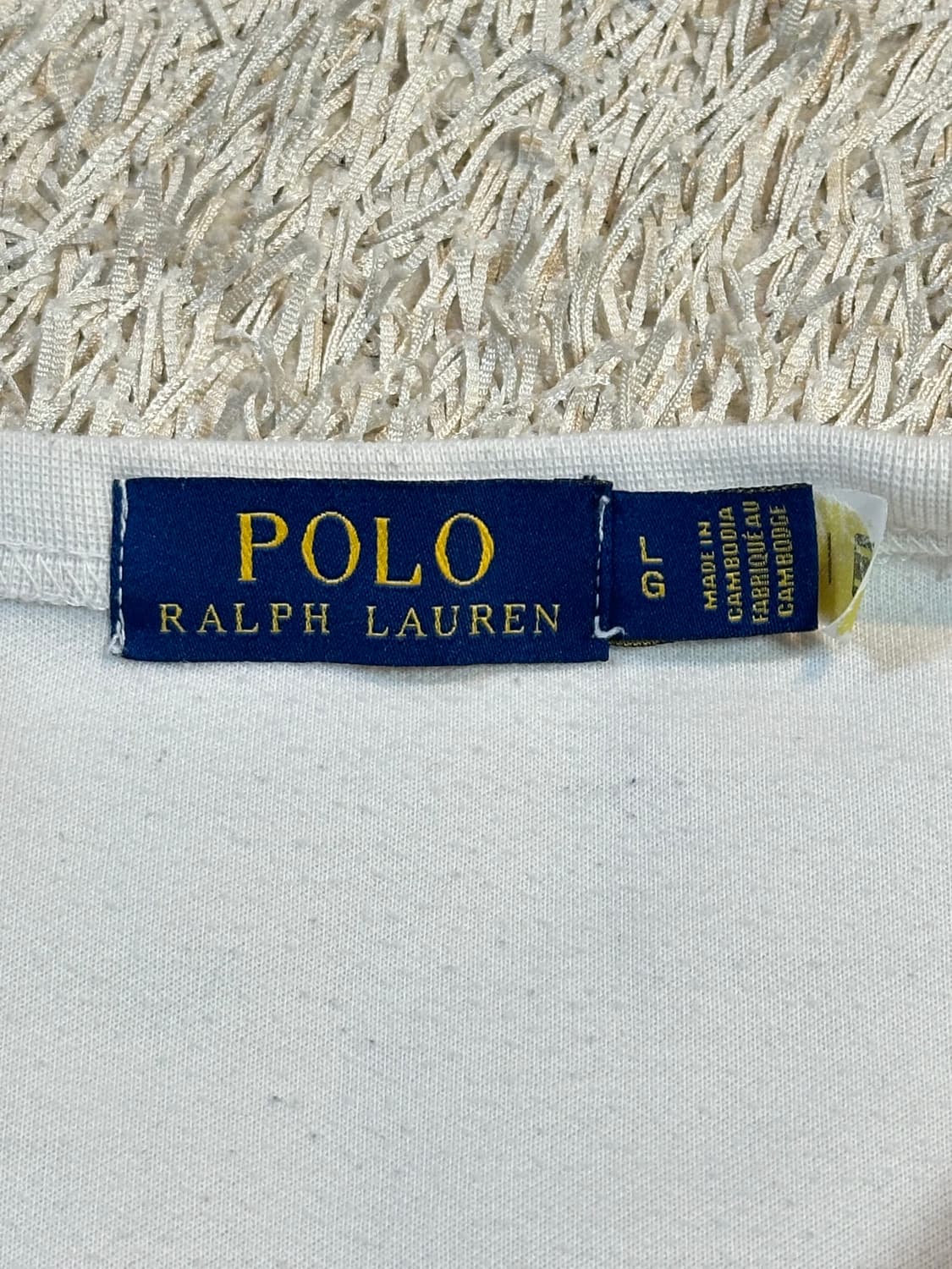 폴로 랄프로렌 신형 QR 블랙포니 플리스 맨투맨 화이트 상품이미지9