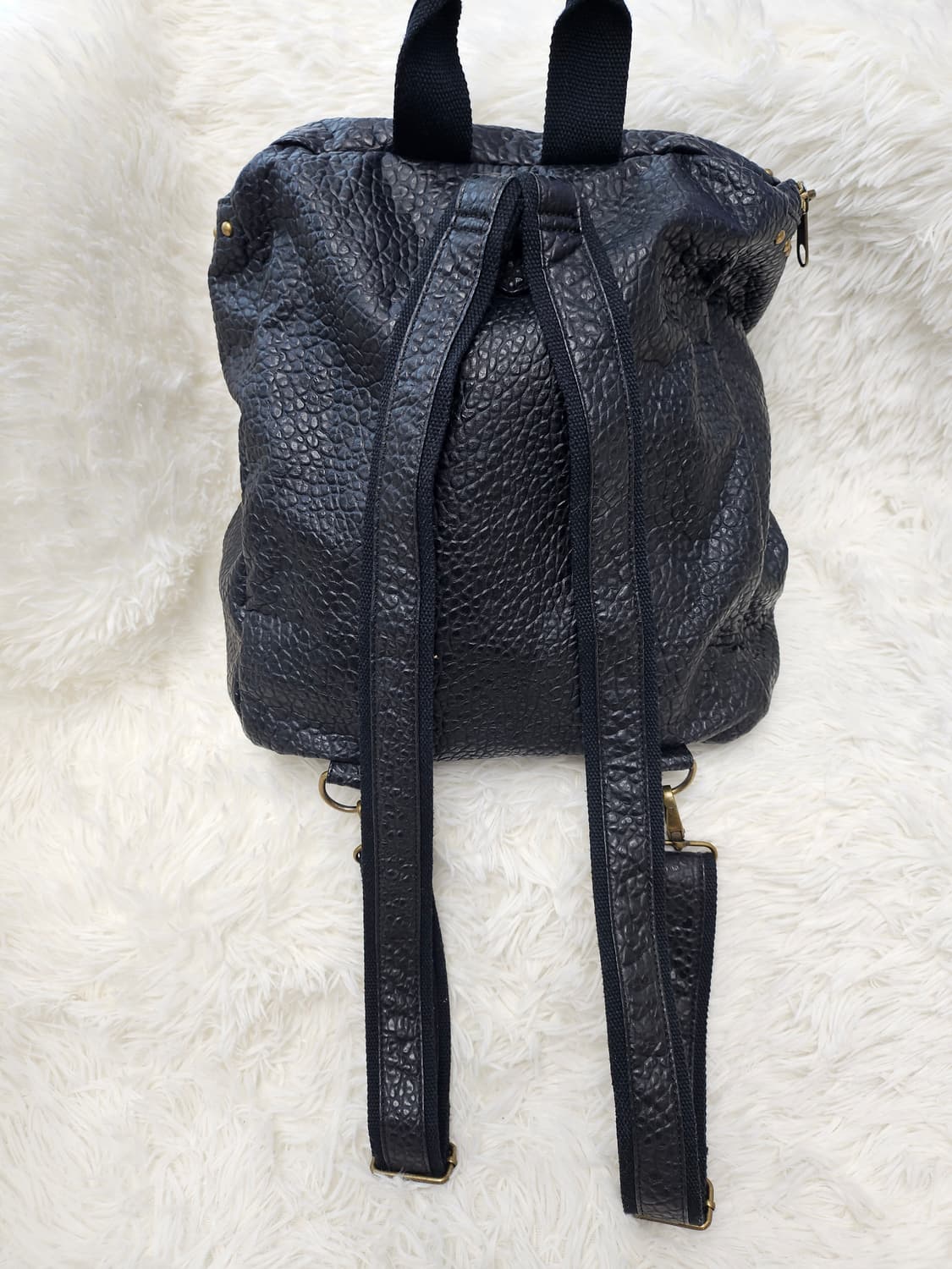 여성 비나티지 폴로 랄프로렌 데님 & 서플라이 인조 가죽 백팩 상품이미지2