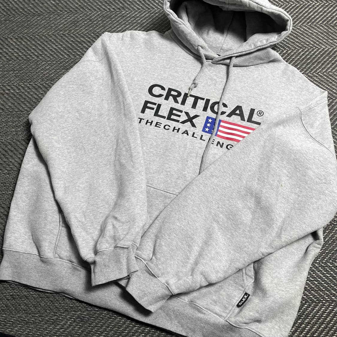 크리티컬플렉스 USA 성조기 빅로고 박시핏 후드 티셔츠y 5337 상품이미지5
