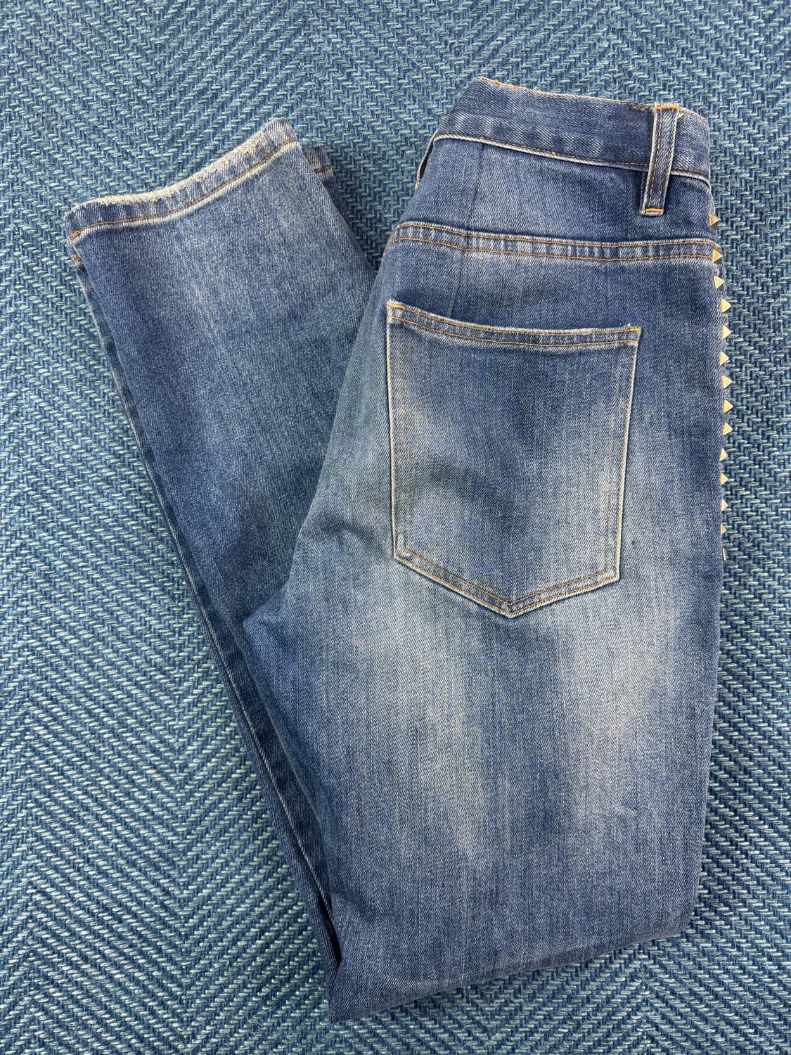 VALENTINO 락스터드 워싱 데님 팬츠 (Size 32) 상품이미지6