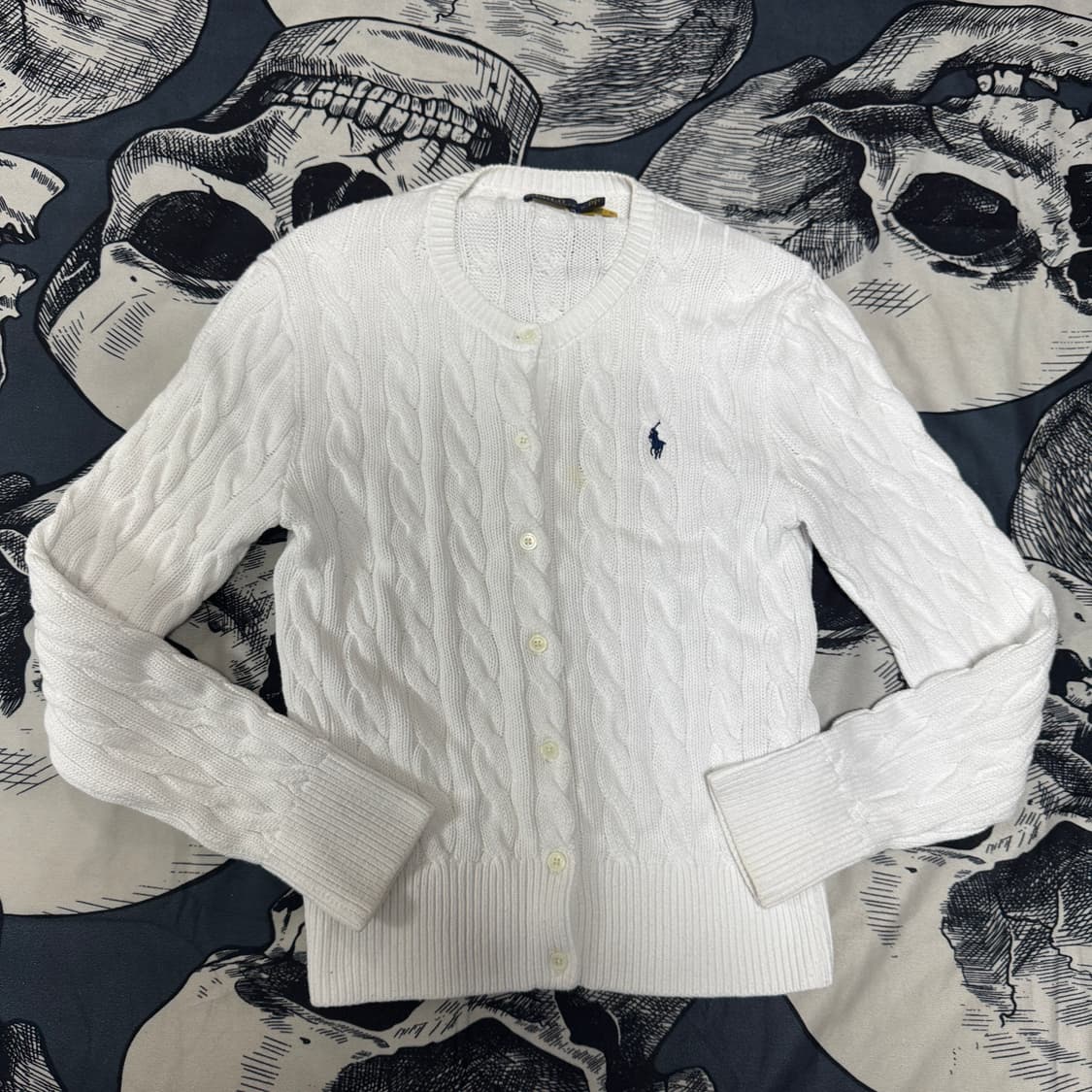 qr신형 폴로랄프로렌 케이블가디건 여성 M사이즈 상품이미지2