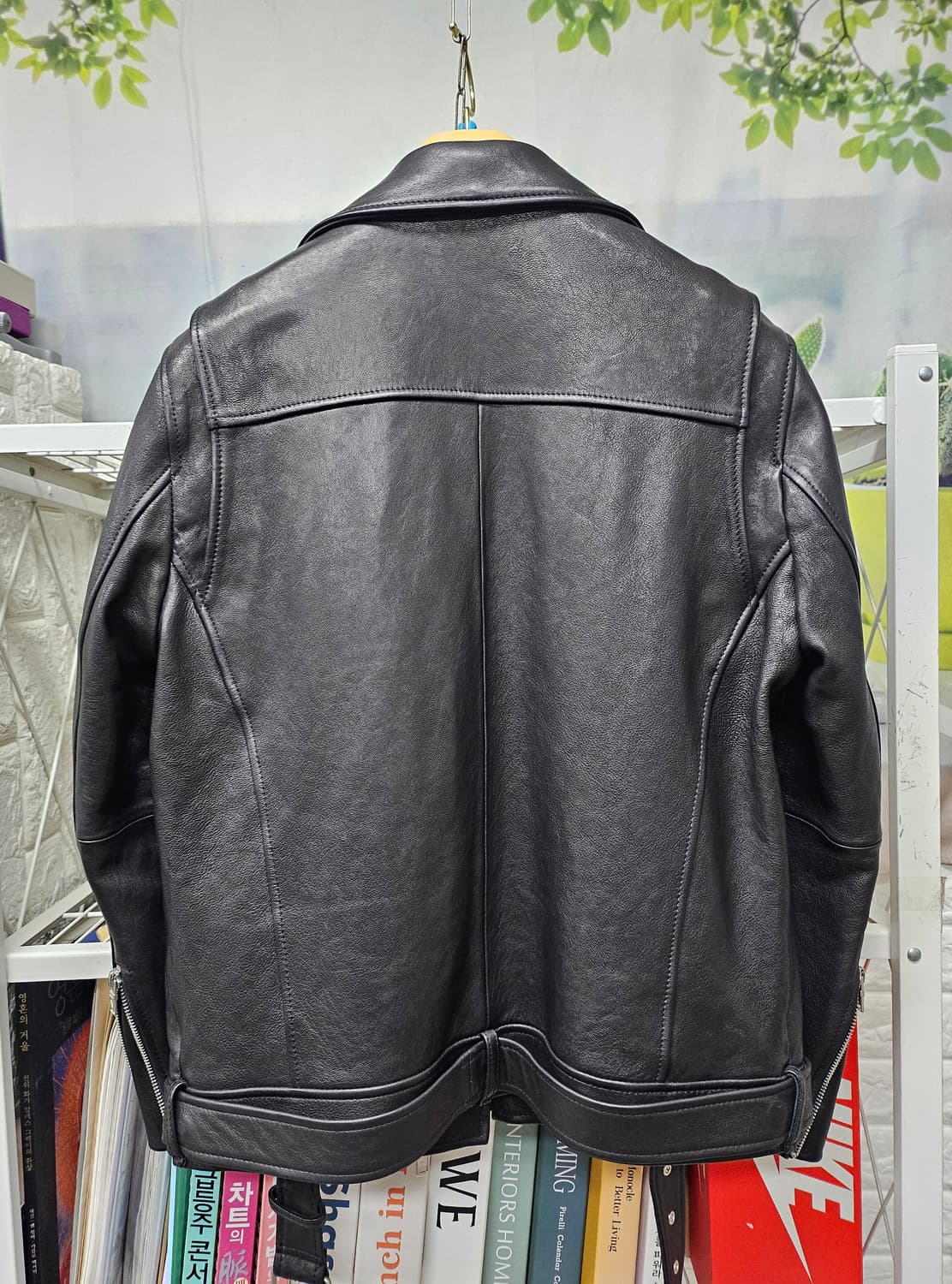 느와르라르메스 가죽자켓 44/ 90 양가죽 라이더자켓 AD12 상품이미지6