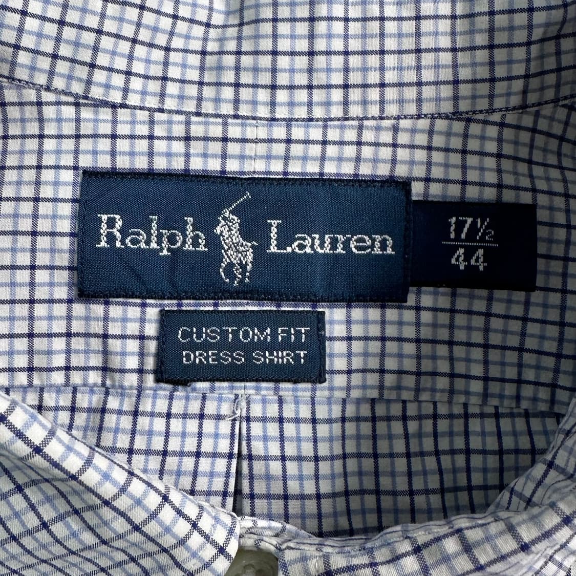 폴로 랄프로렌 블루 체크 셔츠  상품이미지6