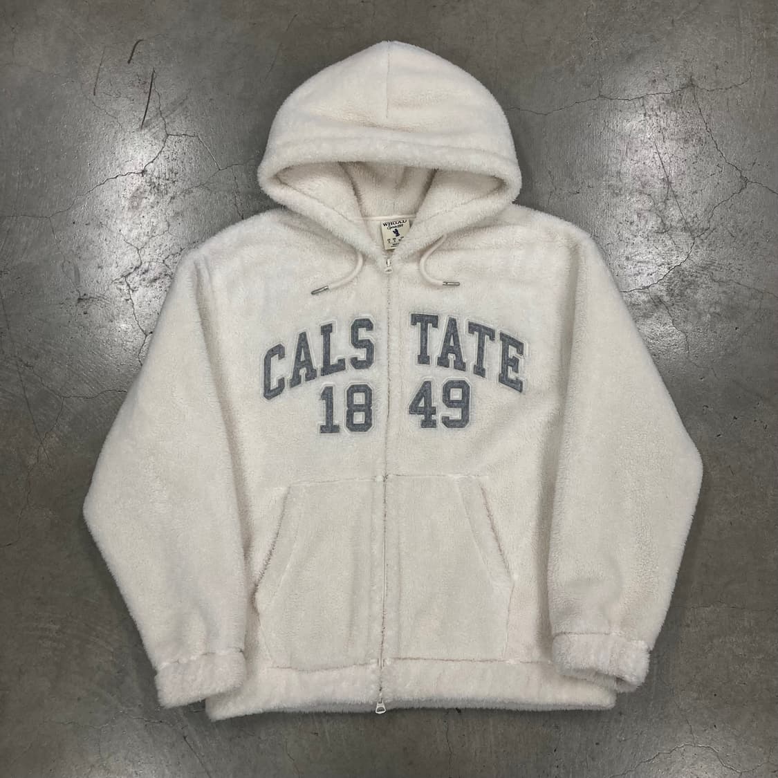 후아유 스펠아웃 빅로고 후리스 후드집업 상품이미지1