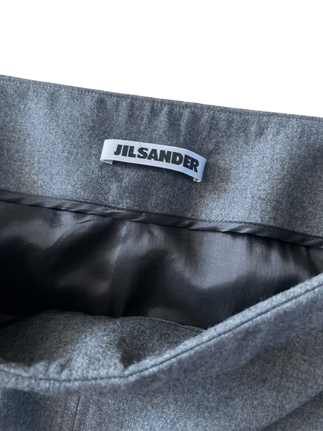 JIL SANDER (질샌더) 울 혼방 H-라인 스커트  상품이미지5